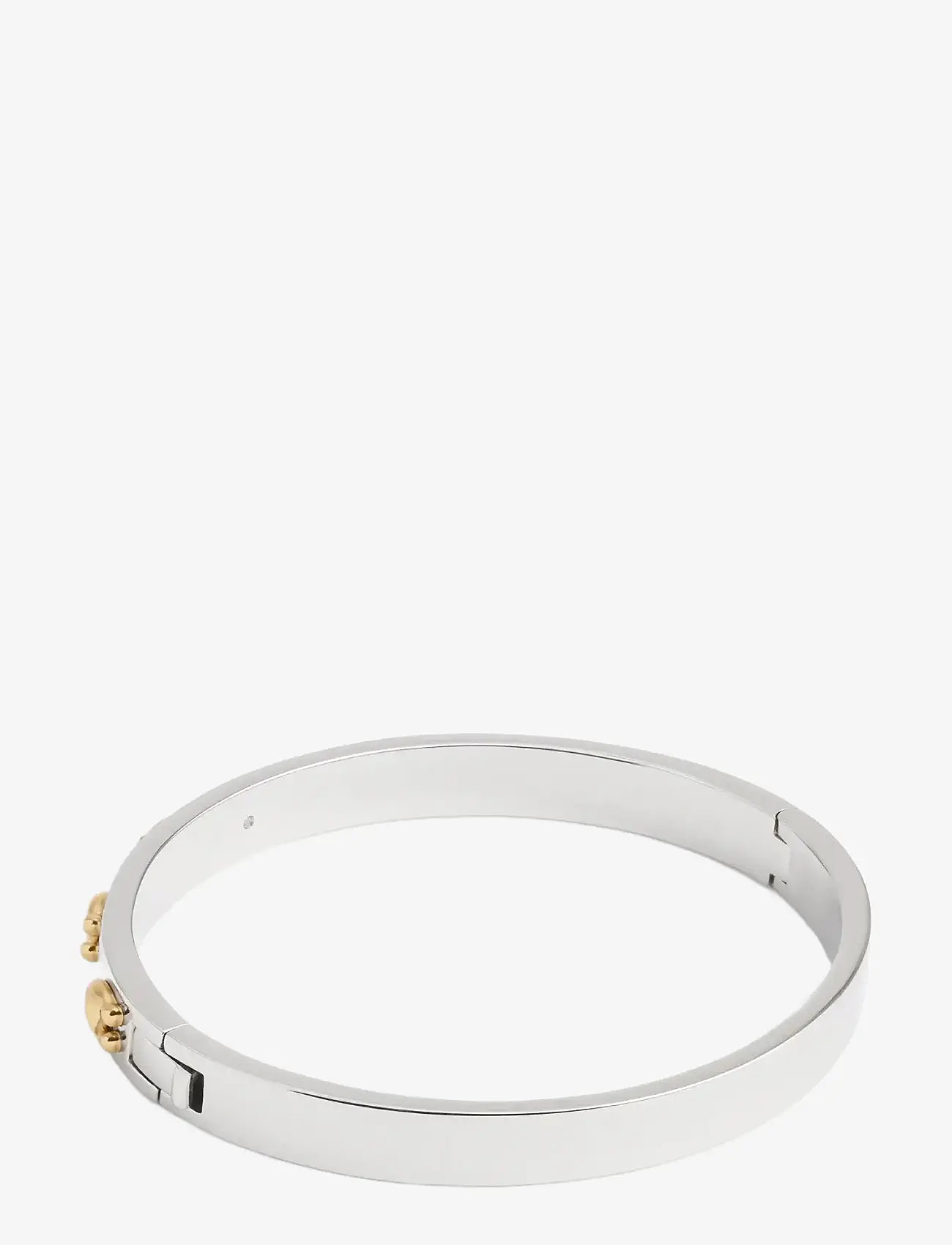 Coach Accessories - COACH Signature C Hinged Bangle Bracelet - bangles - twotone - 3