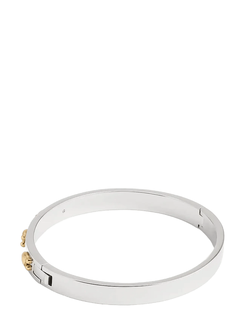 Coach Accessories - COACH Signature C Hinged Bangle Bracelet - bangles - twotone - 3