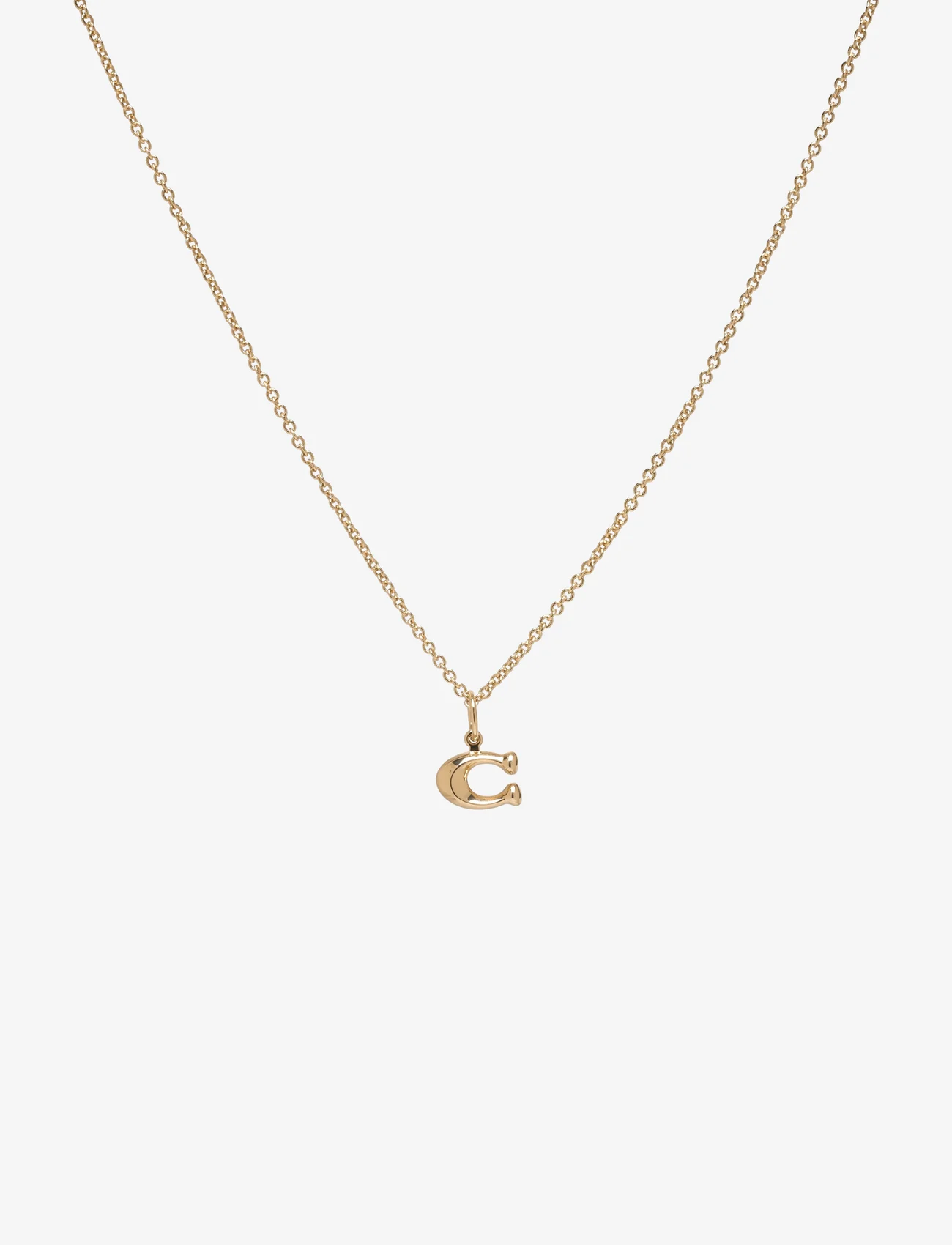Coach Accessories - COACH Signature Starter Necklace - dainty necklaces  use default - shiny gold - 0