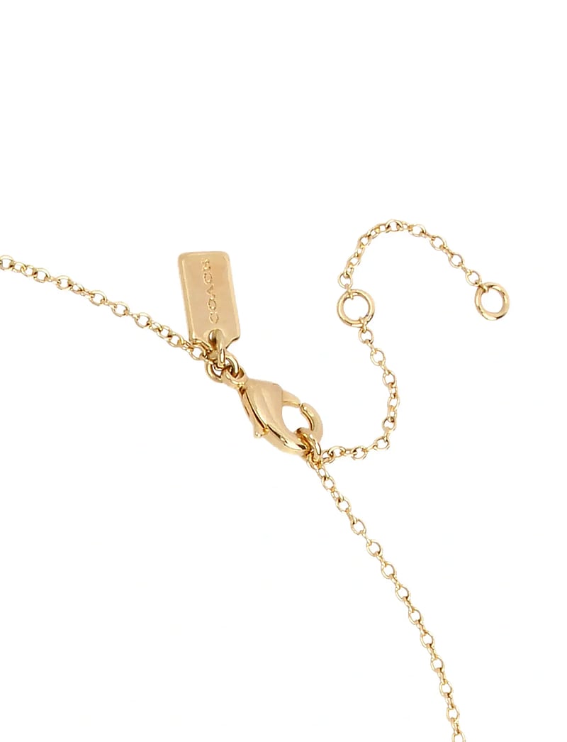 Coach Accessories - COACH Signature Starter Necklace - halsband med hänge - shiny gold - 2