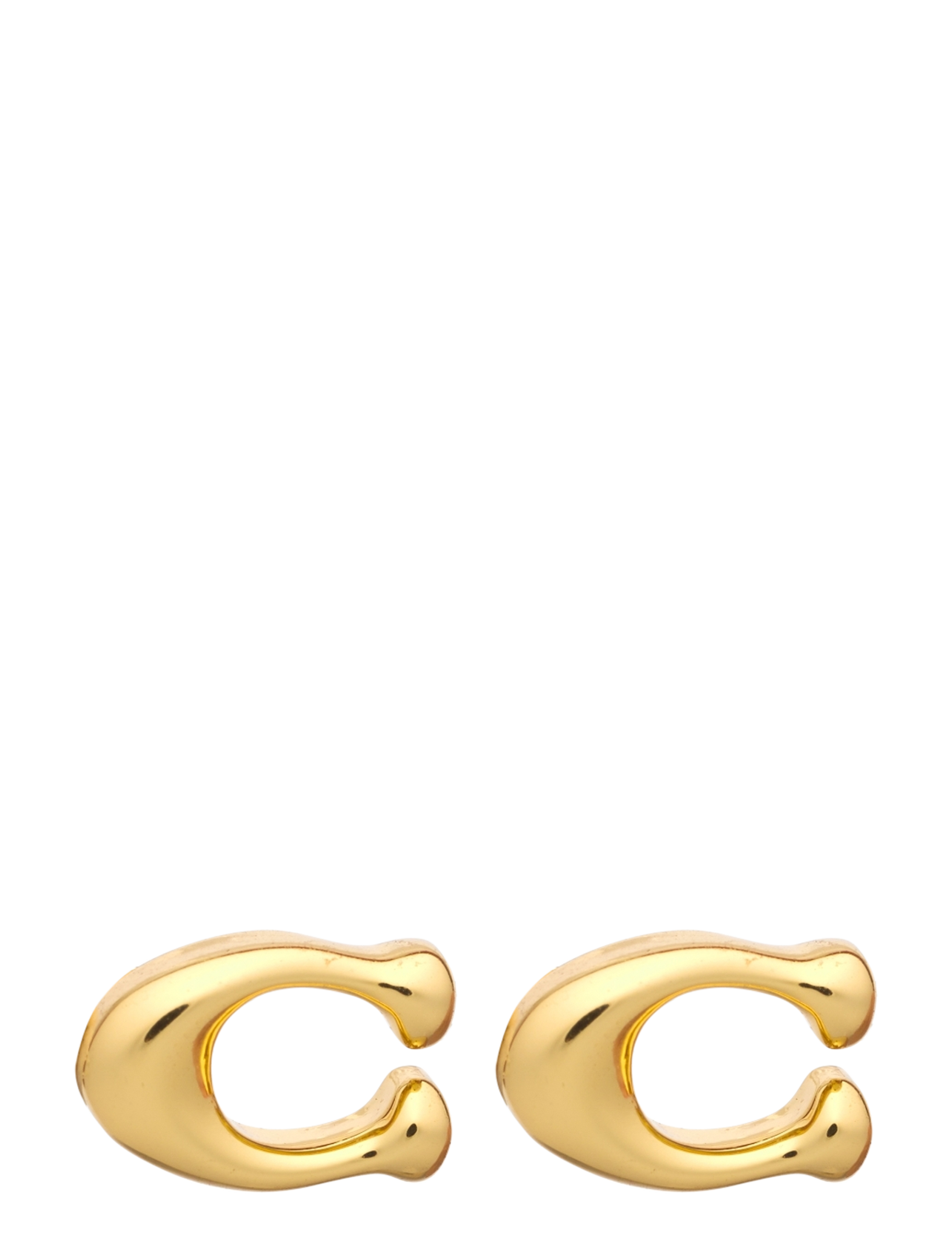 Coach Accessories COACH Signature C Stud Earrings - Accessoires - SHINY GOLD / gold