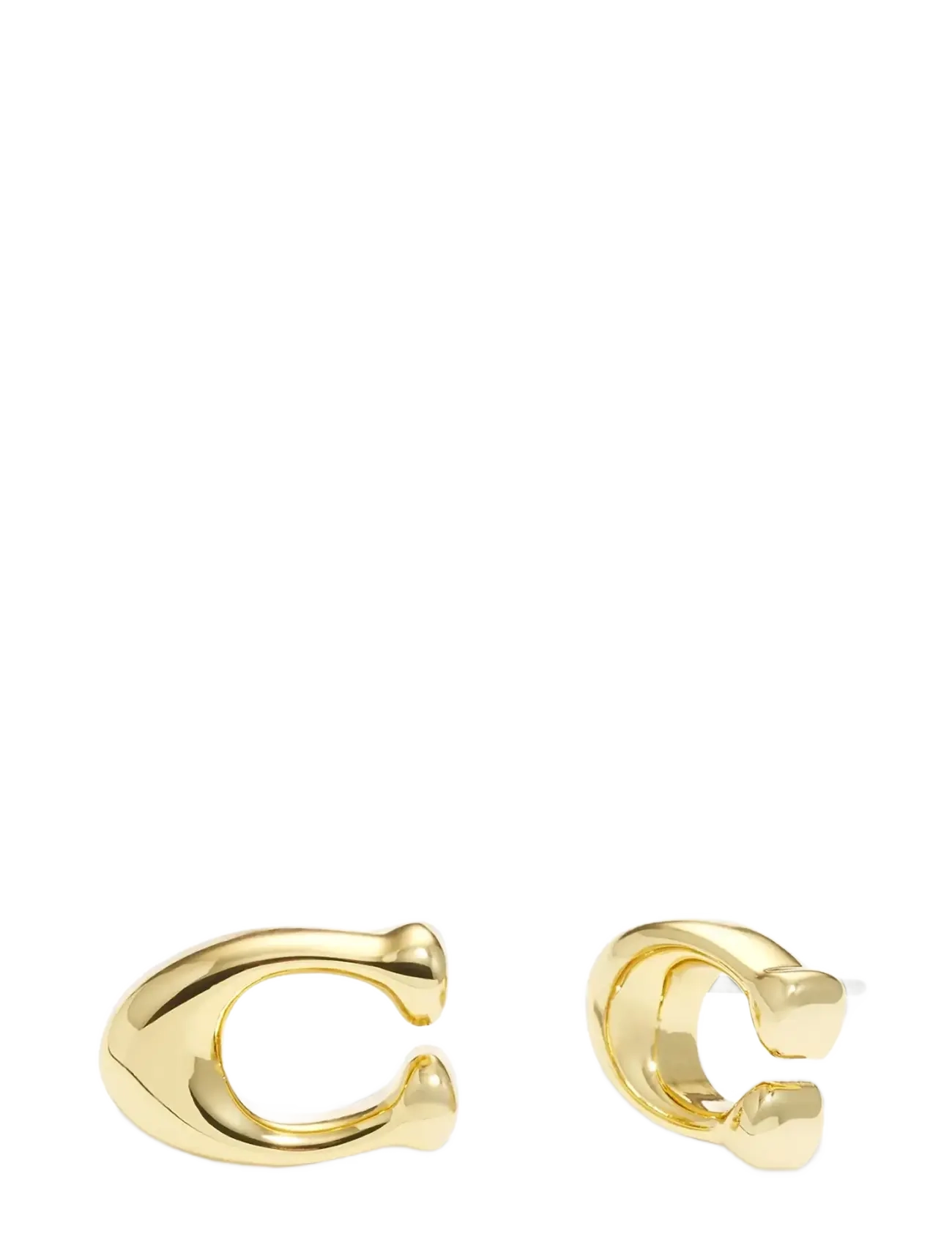 Coach Accessories - COACH Signature C Stud Earrings - goujons - shiny gold - 2