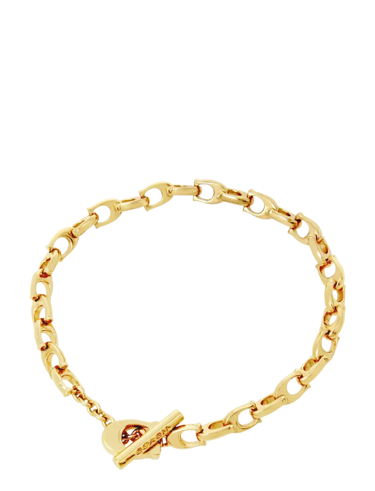 COACH Signature Link Bracelet - SHINY GOLD
