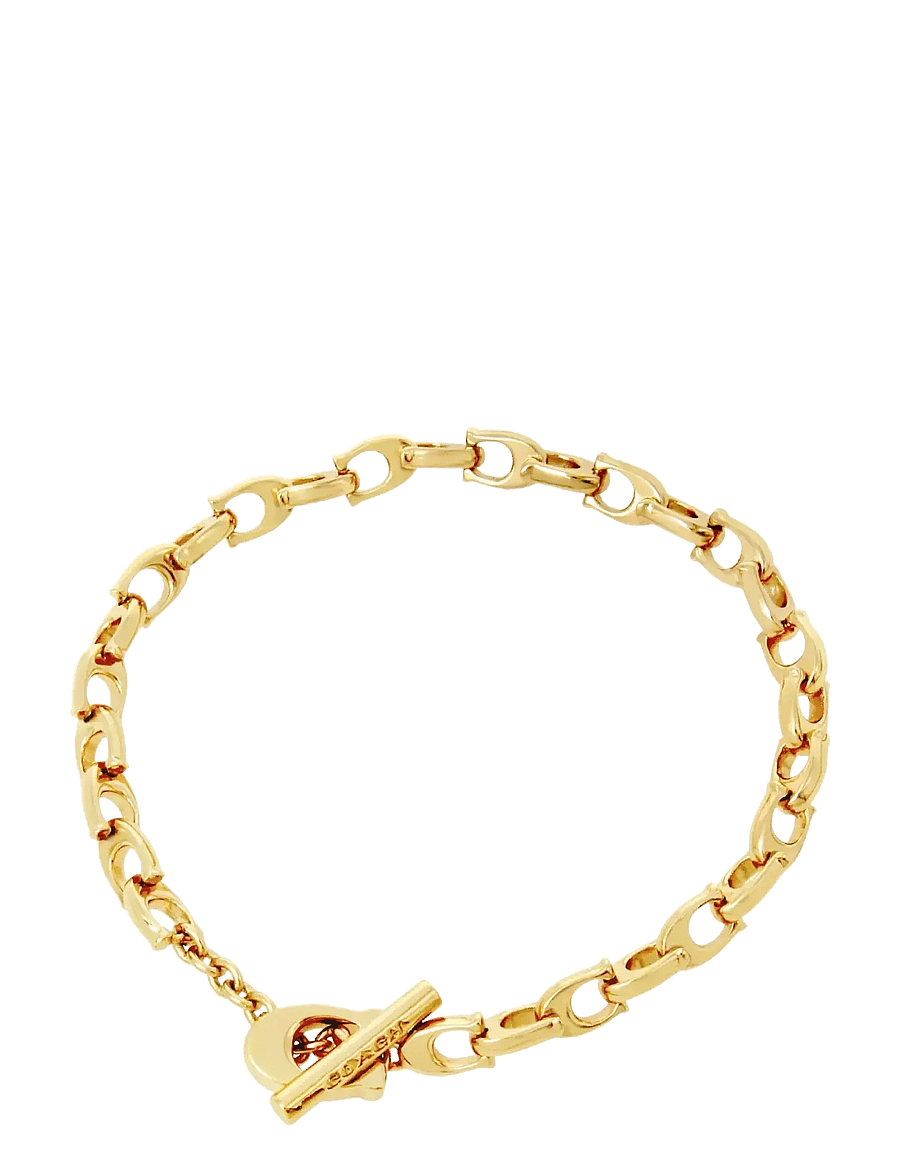 Coach Accessories - CO BR LINK C CHAIN FLEX - armbånd - shiny gold - 1
