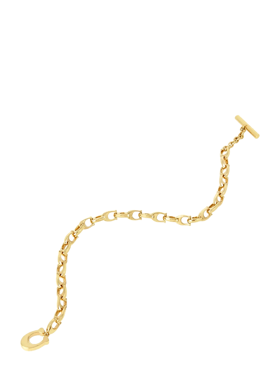 Coach Accessories - CO BR LINK C CHAIN FLEX - armbånd - shiny gold - 2