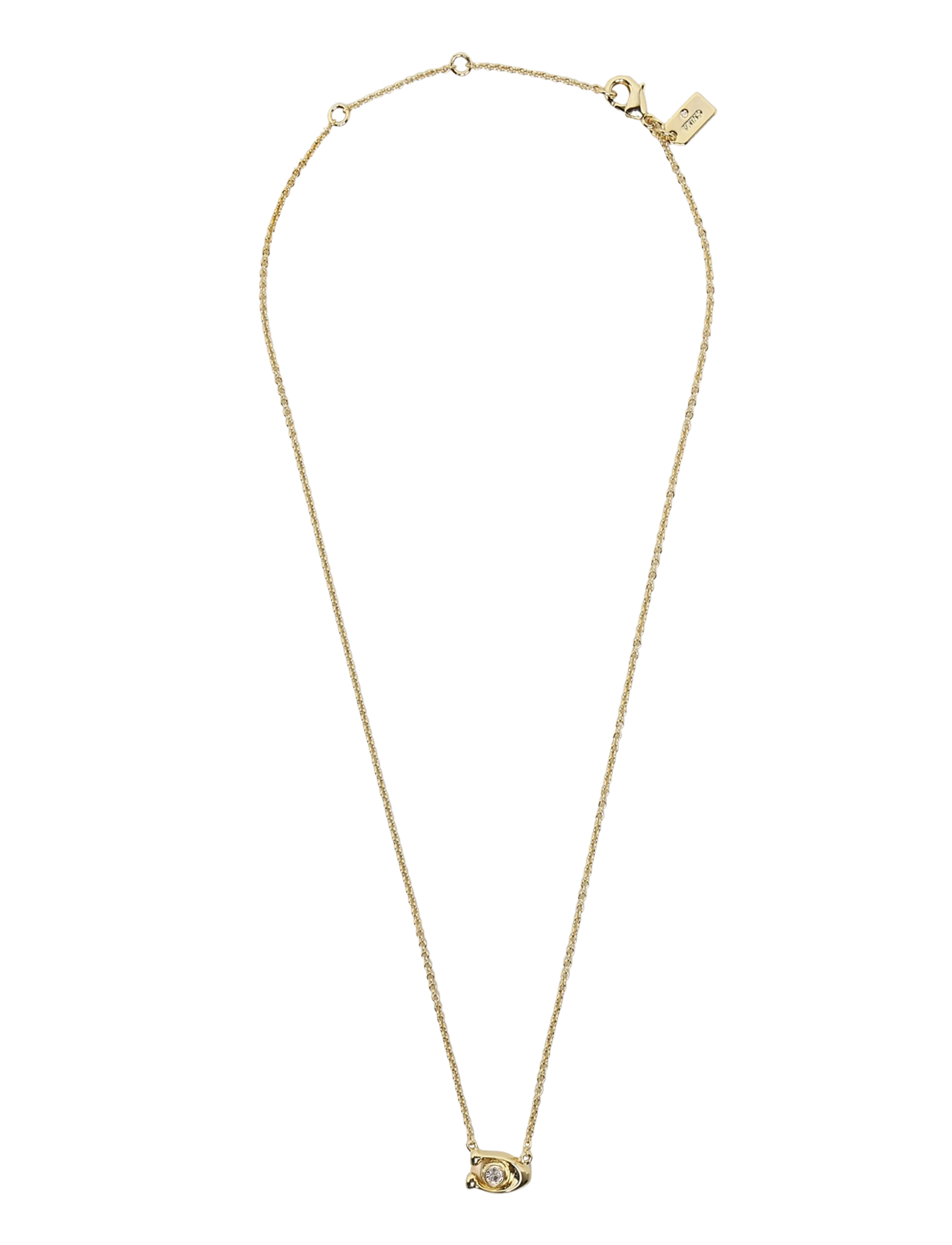 Coach Accessories - CO C STONE ER/NK SET - chain necklaces - crystal/gold - 1