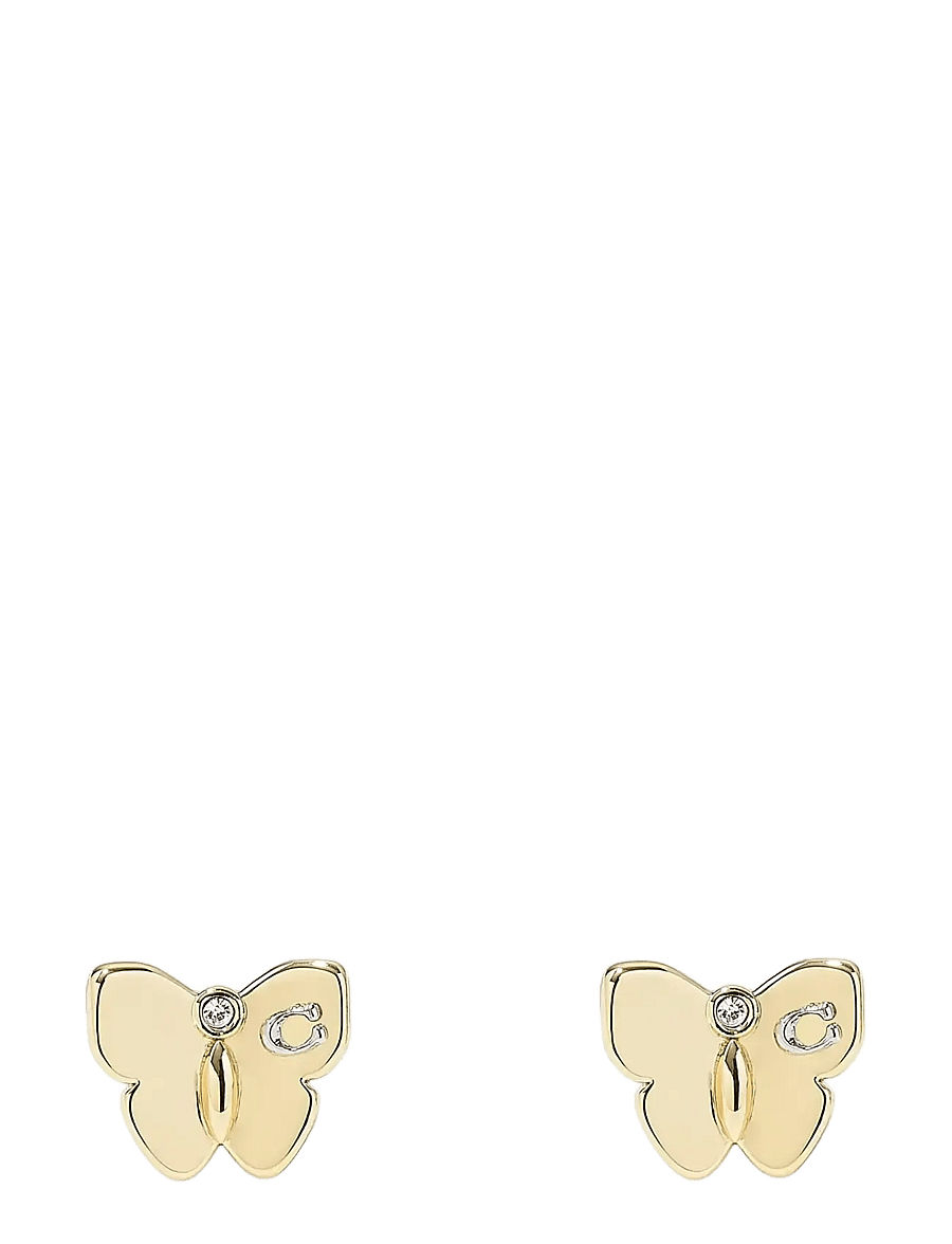 Coach Accessories - METAL BUTTERFLY STUD - Ørestikker - shiny gold - 0