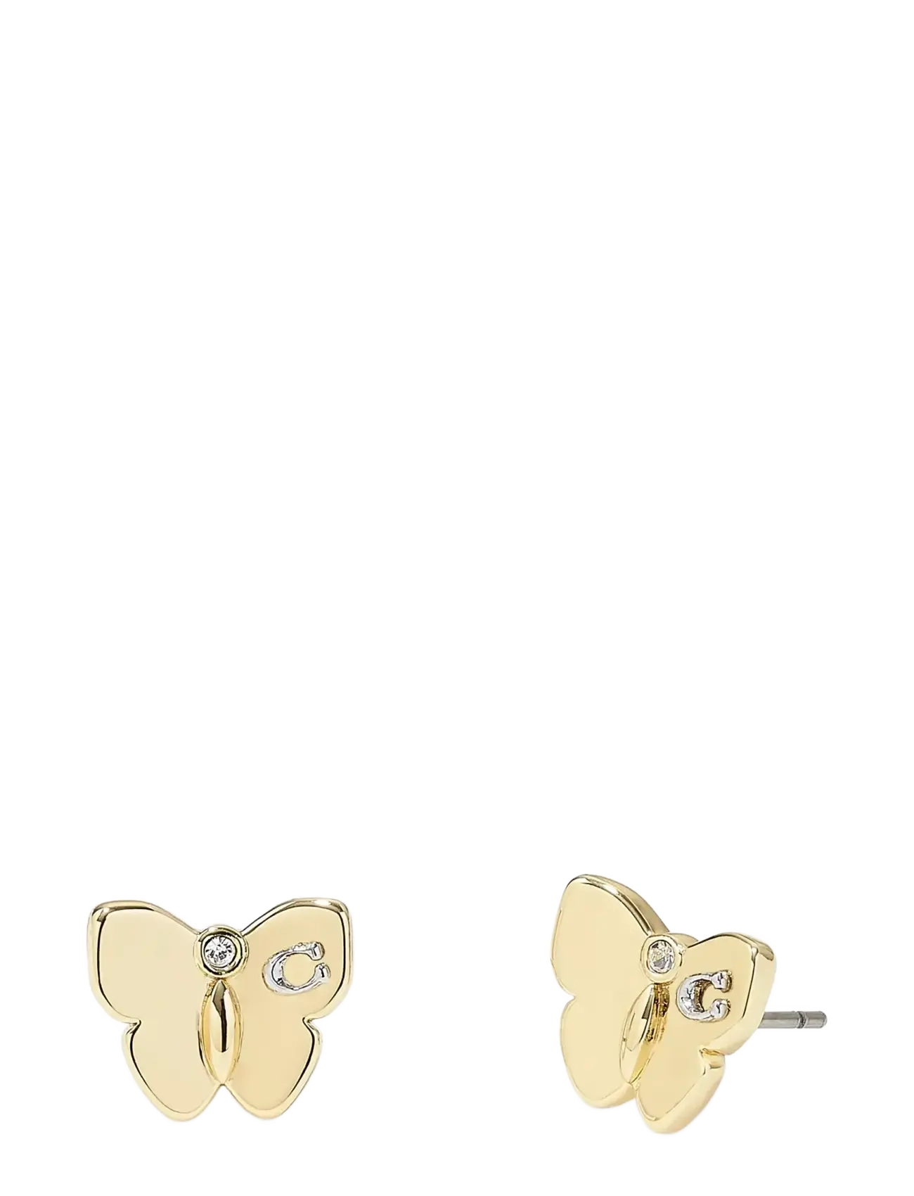 Coach Accessories - METAL BUTTERFLY STUD - Ørestikker - shiny gold - 1
