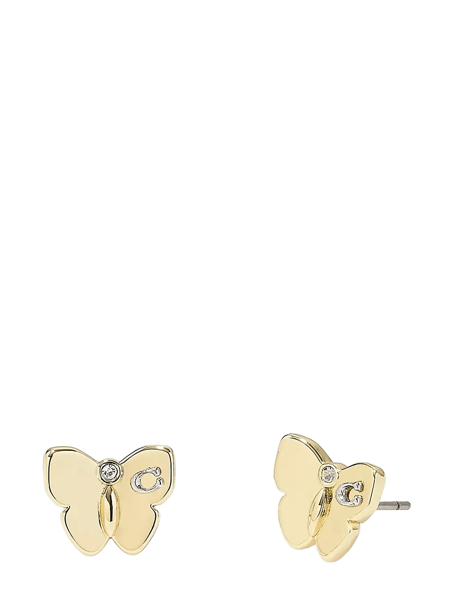 Coach Accessories - METAL BUTTERFLY STUD - Ørestikker - shiny gold - 1