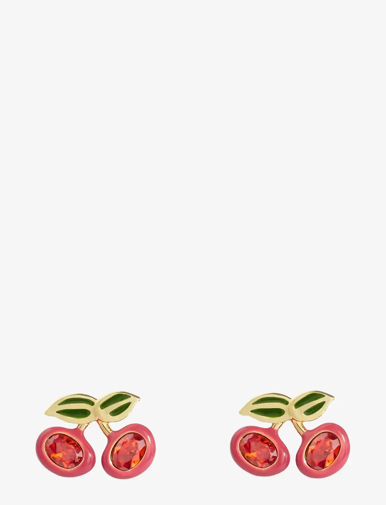 Coach Accessories - COACH Cherry Stud Earrings - Ørestikker - red/gold - 1