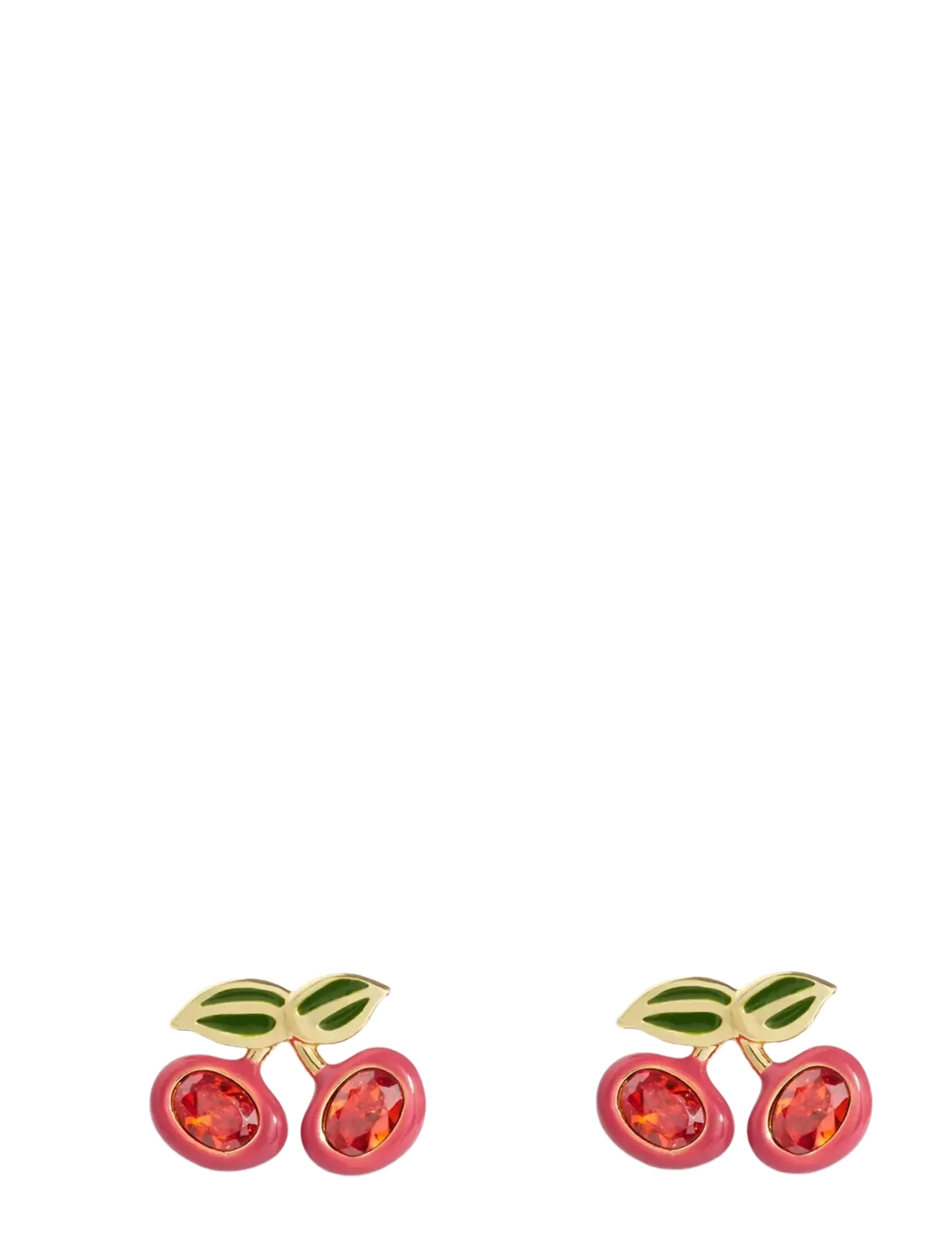 COACH Cherry Stud Earrings - RED/GOLD