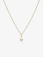 COACH Signature Coin Pearl Pendant Necklace - PEARL/GOLD