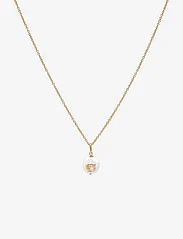 Coach Accessories - COACH Signature Coin Pearl Pendant Necklace - halskjeder - pearl/gold - 0
