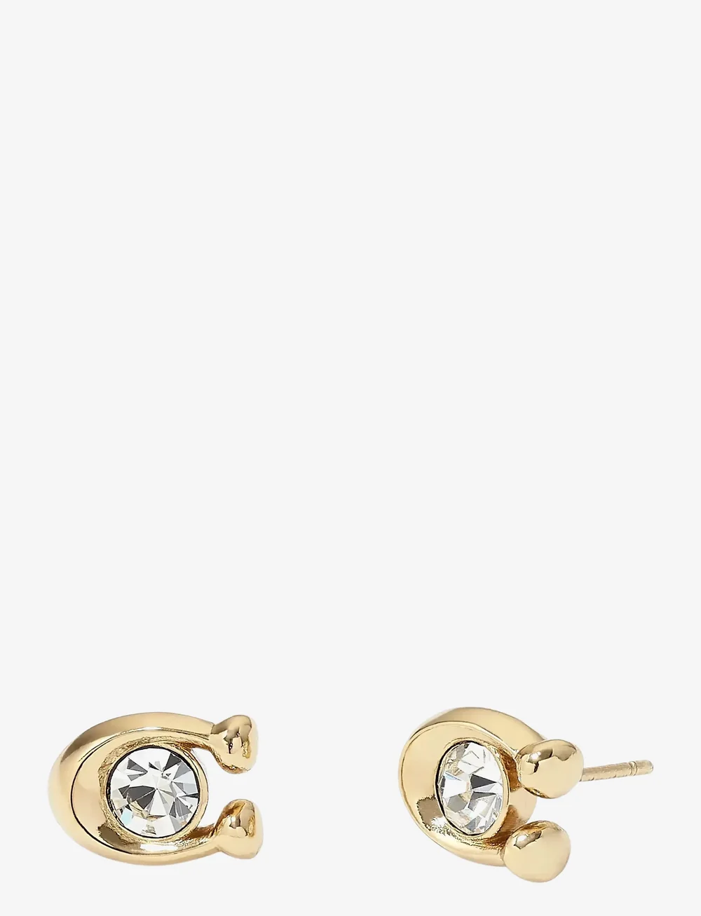 Coach Accessories - COACH Signature Stone Stud Earrings - Ørestikker - crystal/gold - 3