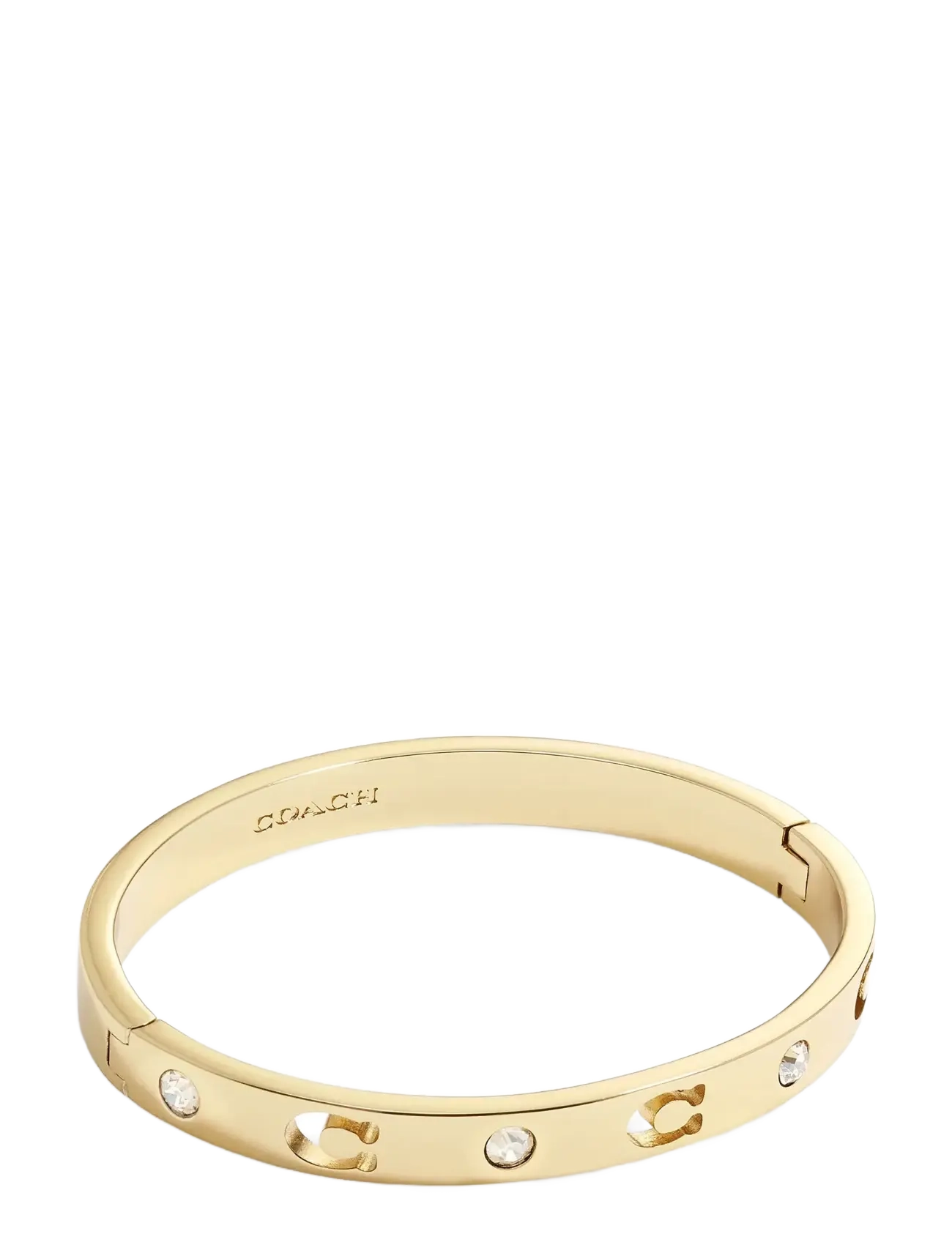 COACH Accessoires Coach Signature Stone Bangle Armband Gold - One Size - Damen