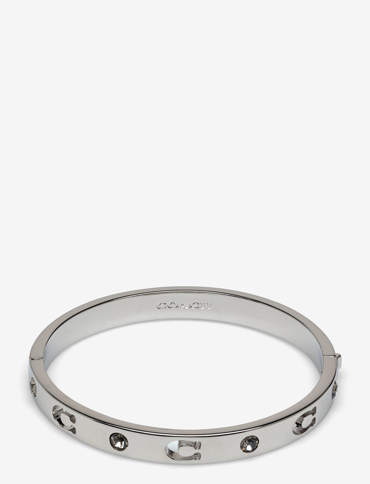 Coach Accessories - COACH Signature Stone Bangle Bracelet - bangles - rhodium - 1