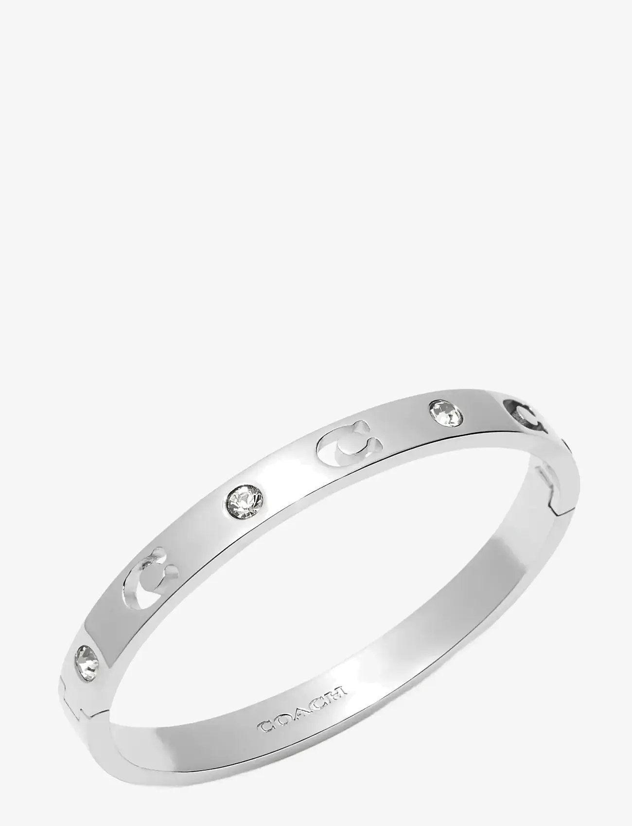 Coach Accessories - COACH Signature Stone Bangle Bracelet - bangles - rhodium - 2