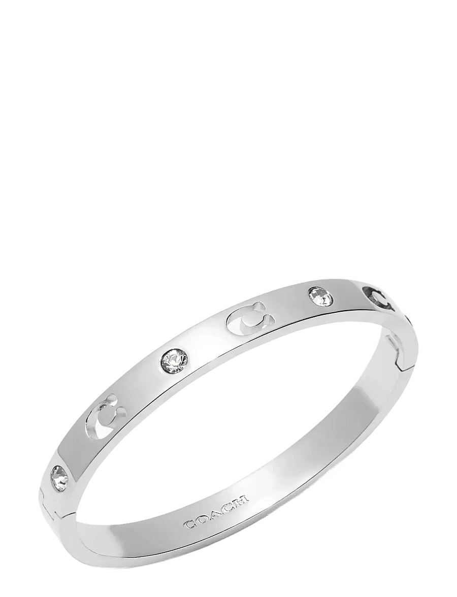 Coach Accessories - COACH Signature Stone Bangle Bracelet - armreifen - rhodium - 2