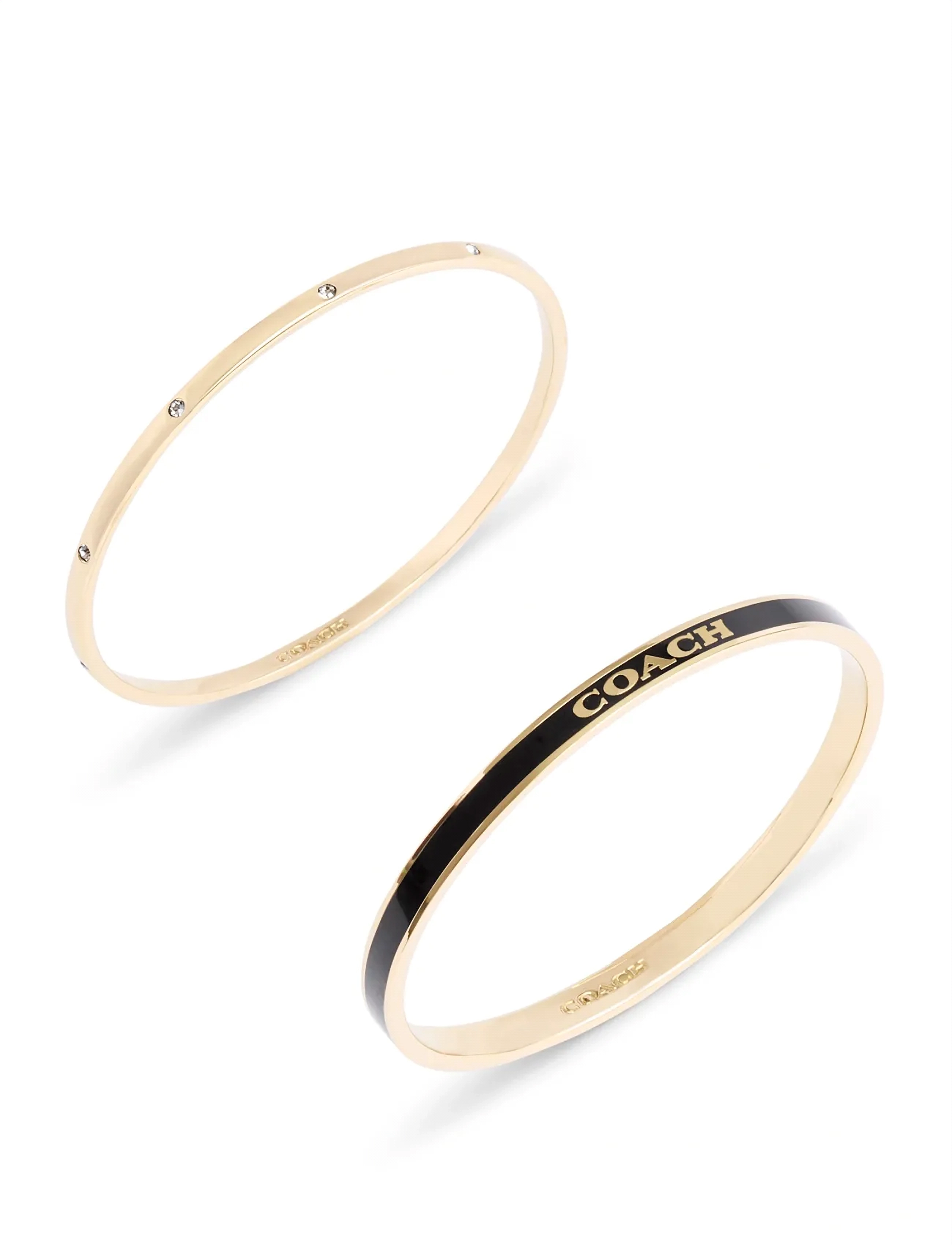 Coach Accessories - COACH Signature Duo Bangle Boxed Set - black/gold - 3
