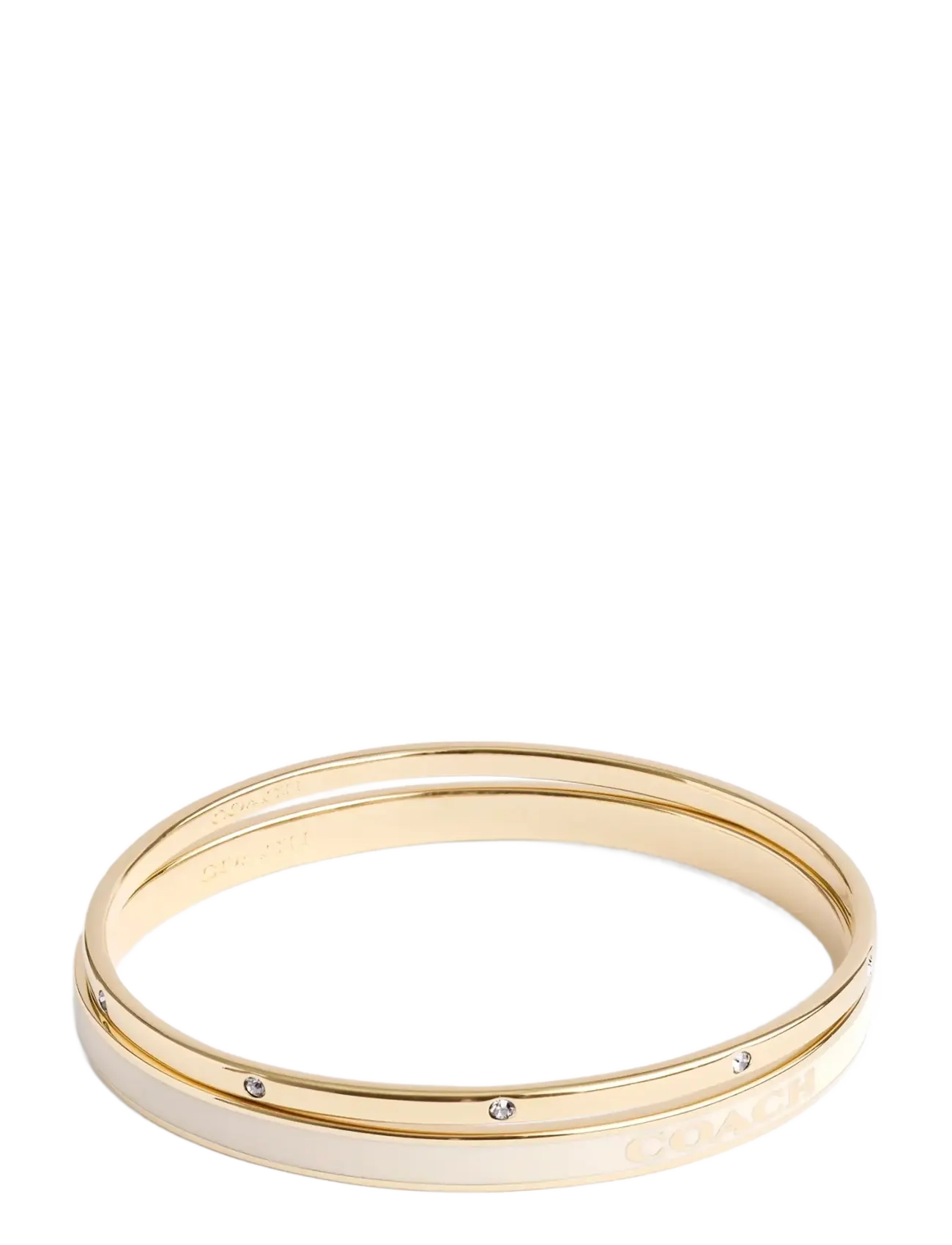 Coach Accessories - CO BR BNGL DUO SET - armringe - white/gold - 2