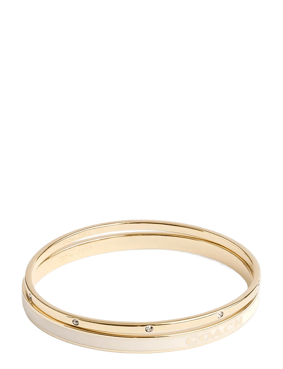 Coach Accessories - CO BR BNGL DUO SET - armringe - white/gold - 2