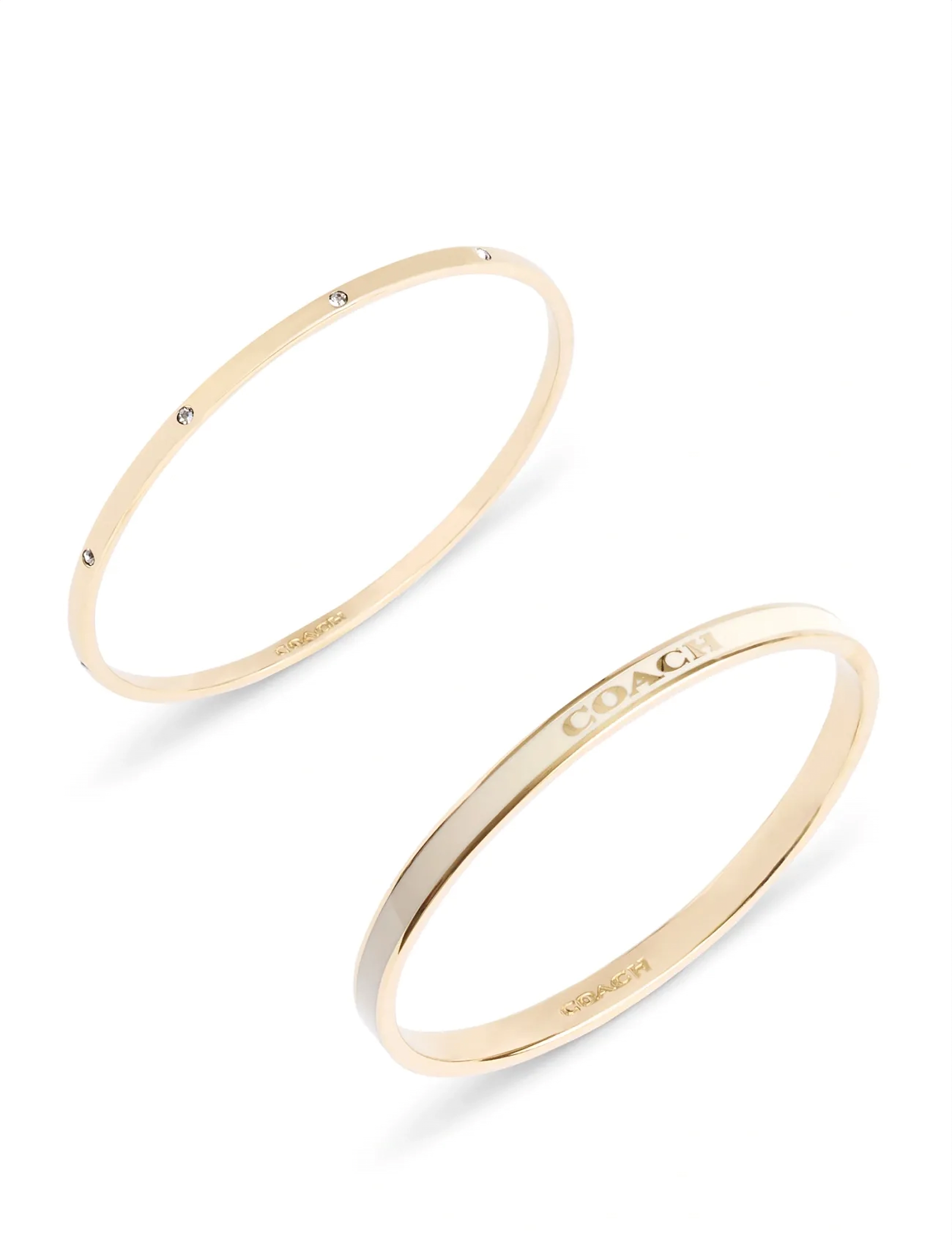 Coach Accessories - CO BR BNGL DUO SET - armringe - white/gold - 3