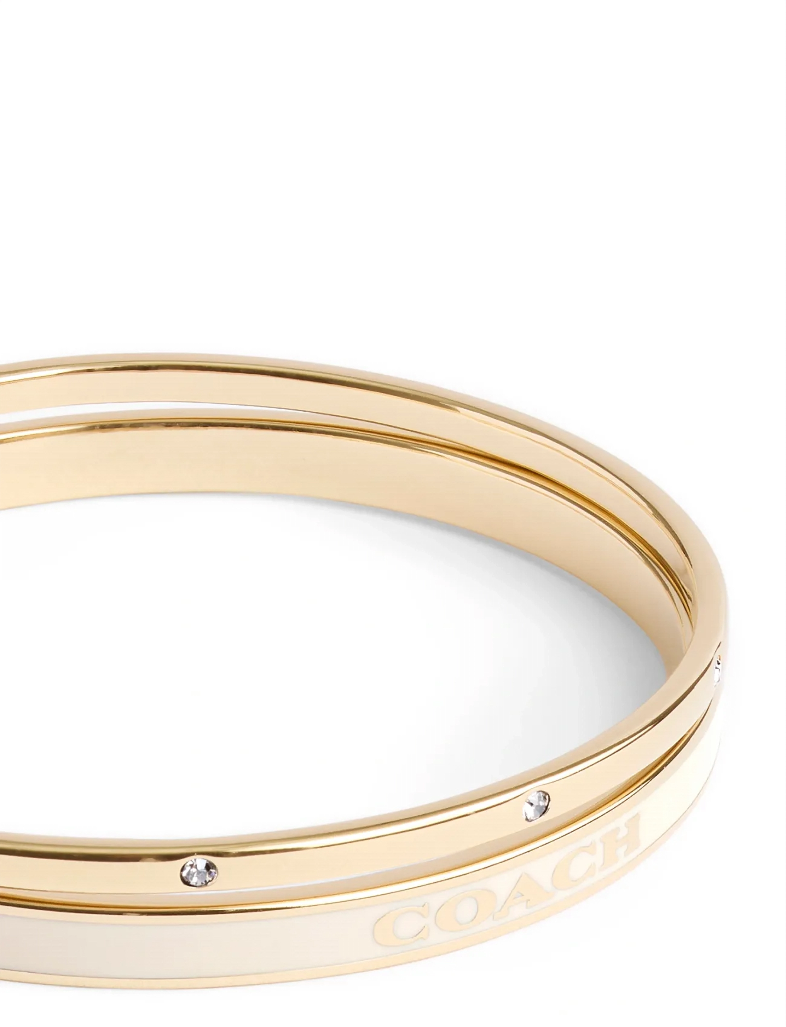 Coach Accessories - CO BR BNGL DUO SET - armringe - white/gold - 4