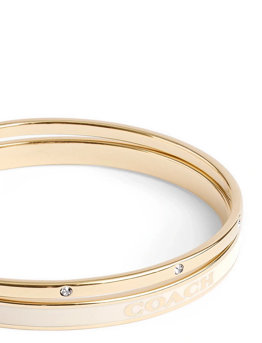 Coach Accessories - CO BR BNGL DUO SET - armringe - white/gold - 4