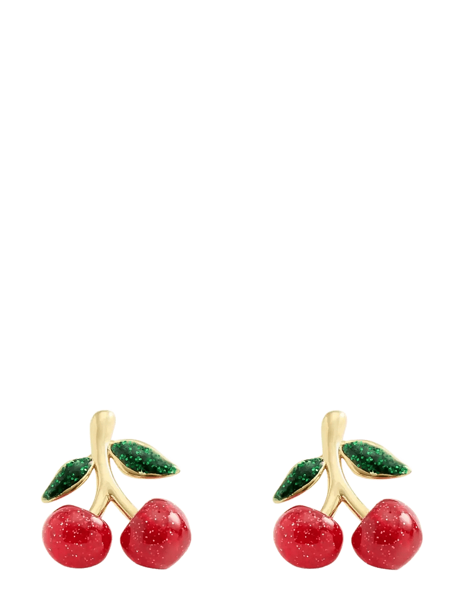 Coach Accessories - CO ER CHERRY STUD - Ørestikker - red/gold - 0