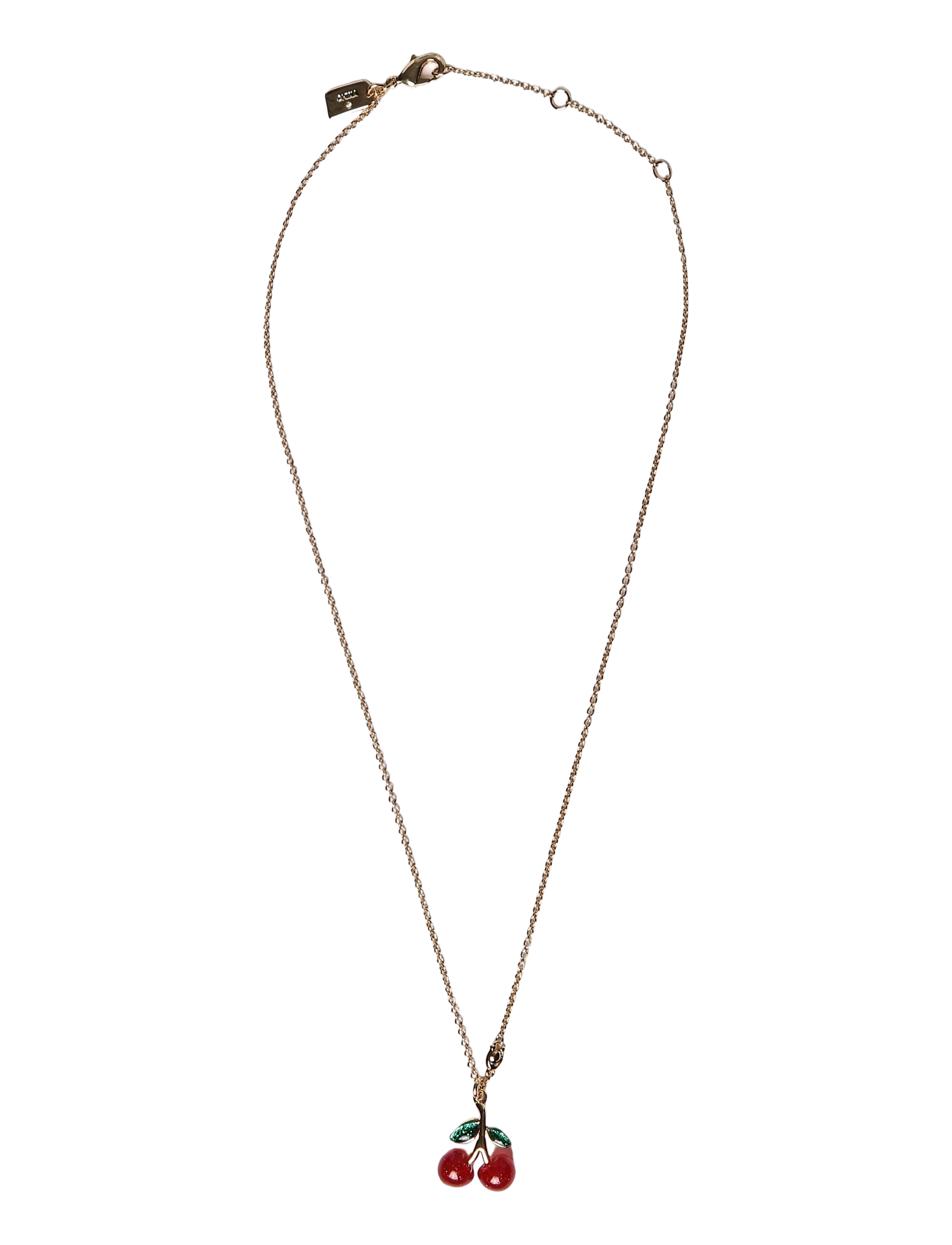 Coach Accessories - CO NK CHERRY SHRT PNDNT - kedjehalsband - red/gold - 1
