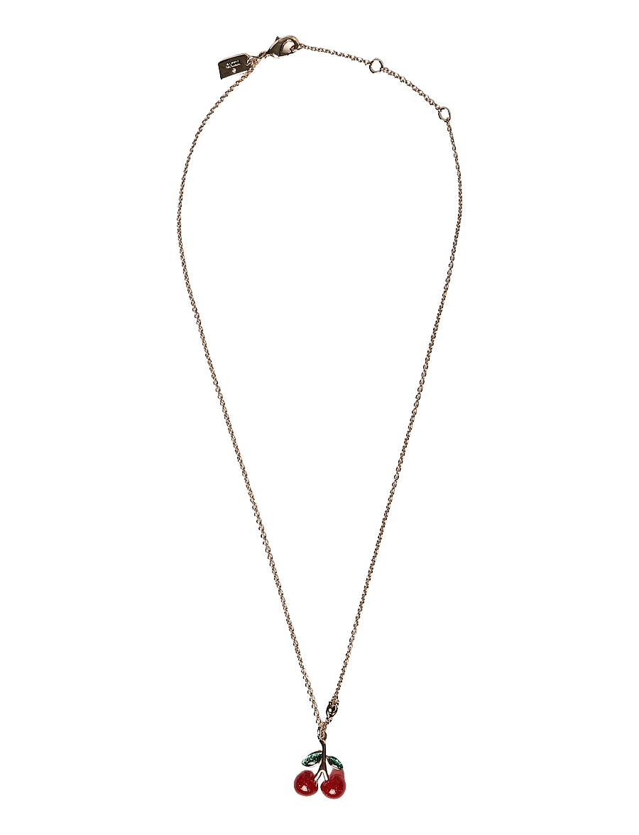 Coach Accessories - CO NK CHERRY SHRT PNDNT - kedjehalsband - red/gold - 1