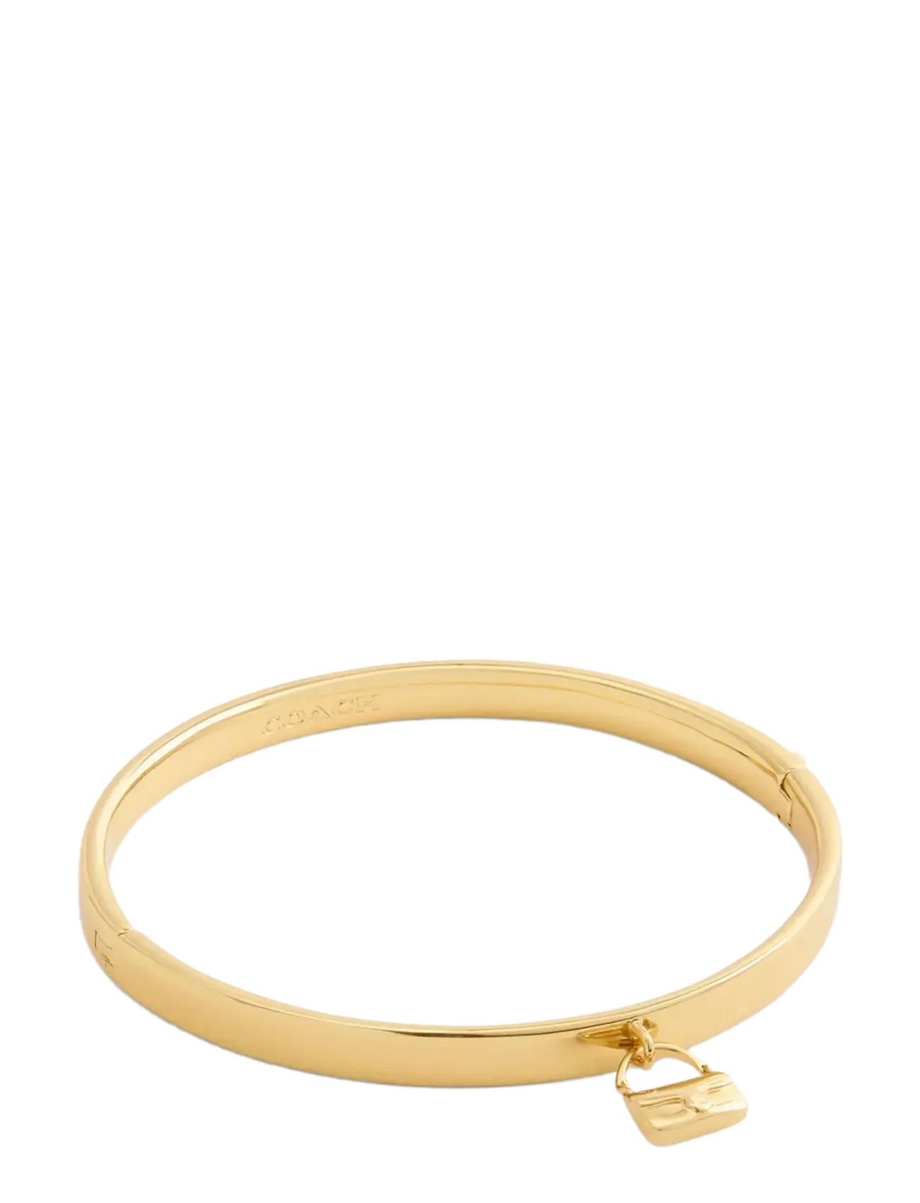 Coach Accessories CO BR TABBY CHARM HINGED BANGLE - Smycken - SHINY GOLD / gold