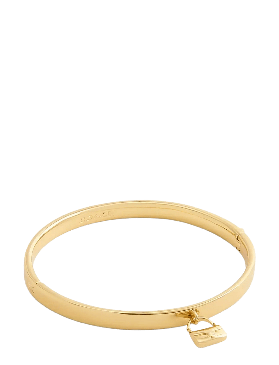 Coach Accessories - CO BR TABBY CHARM HINGED BANGLE - bangles-armband - shiny gold - 0
