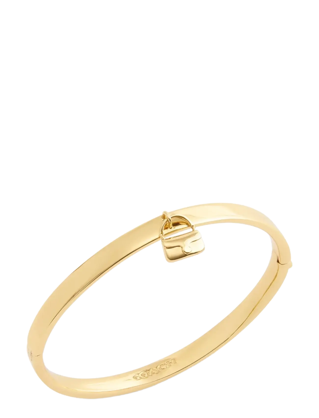 Coach Accessories - CO BR TABBY CHARM HINGED BANGLE - bangles-armband - shiny gold - 1