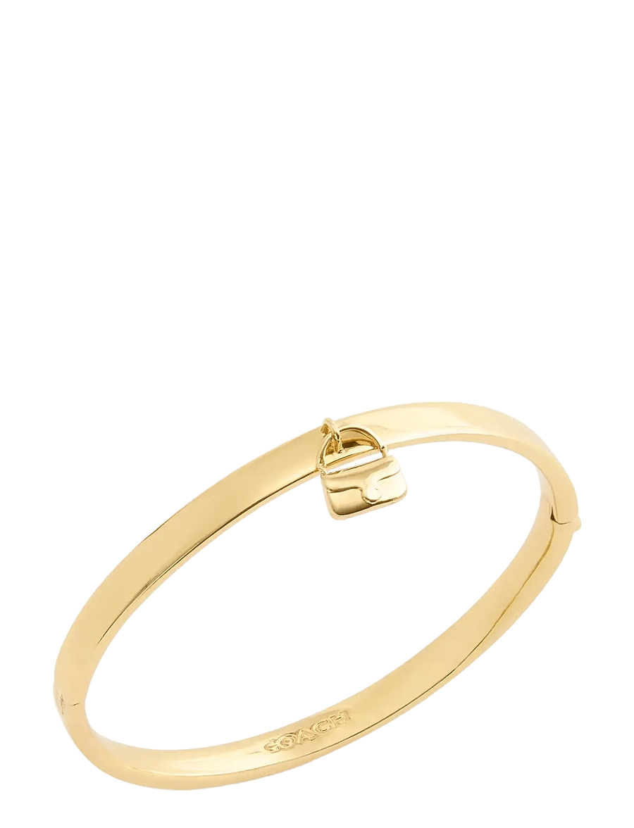 Coach Accessories - CO BR TABBY CHARM HINGED BANGLE - bangles-armband - shiny gold - 1