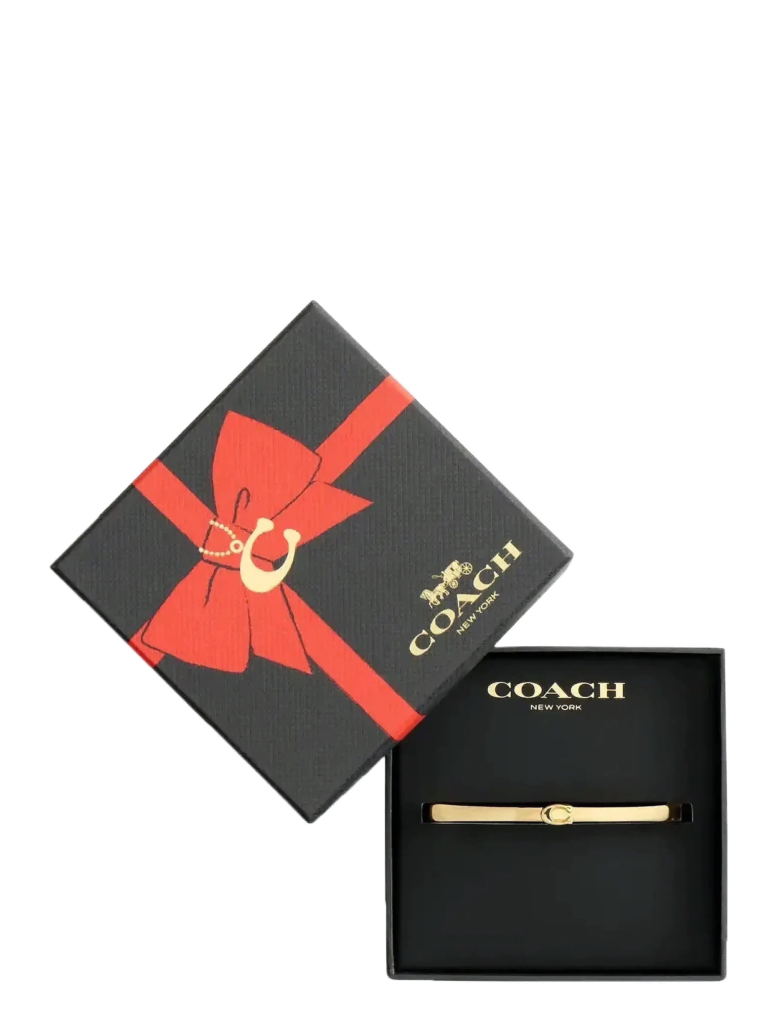Coach Accessories - CO BR C HINGED BANGLE SIZED BOXED - bangles-armband - gold - 4