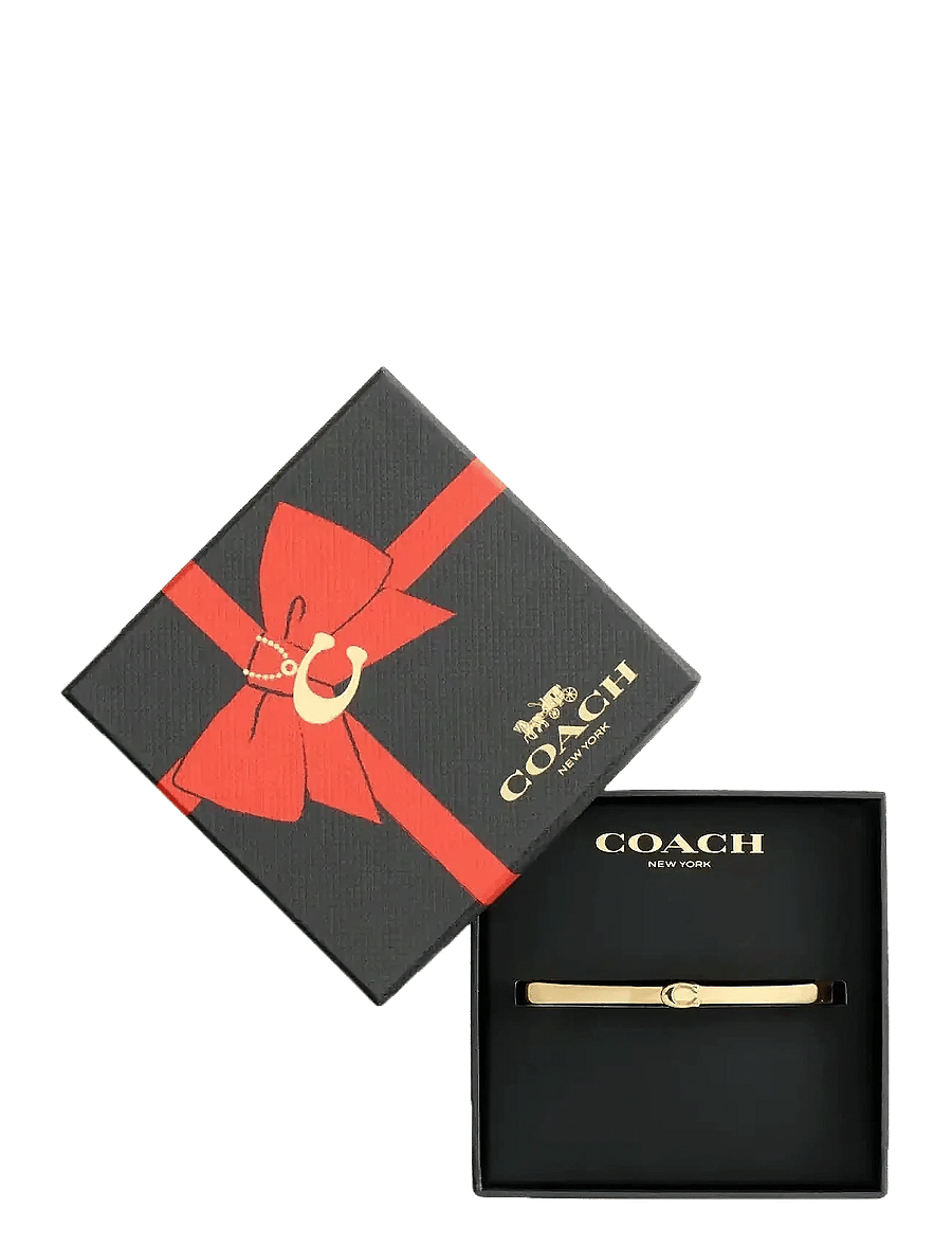 Coach Accessories - CO BR C HINGED BANGLE SIZED BOXED - armreifen - gold - 4