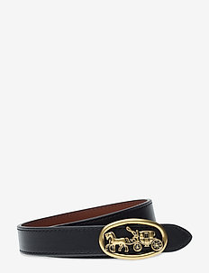 20MM Horse and Carriage Medallion Reversible Belt, Coach
