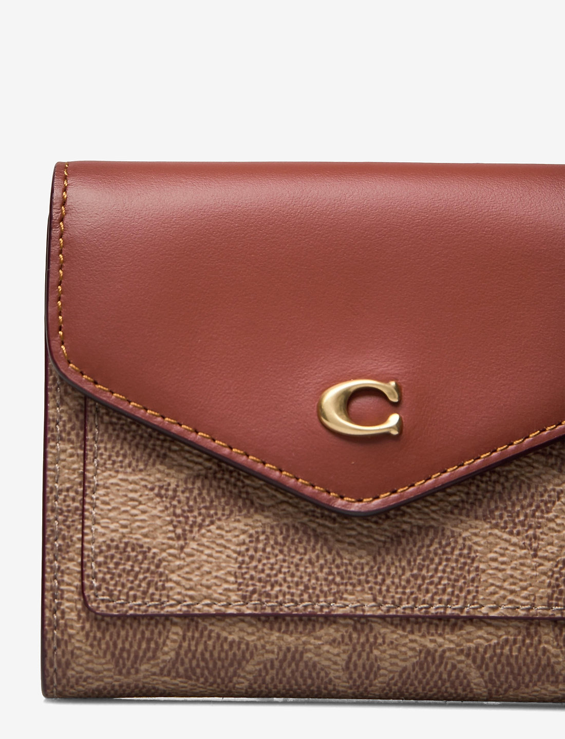 Coach leather checkbook cover sale