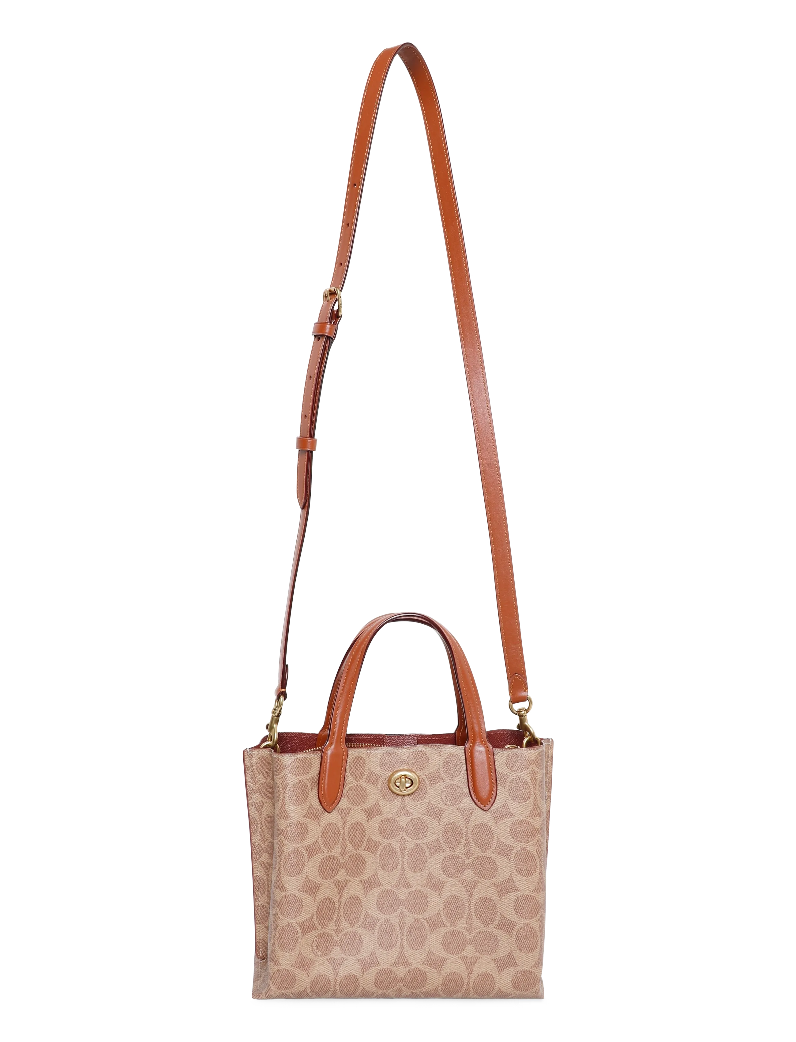 Coach WILLOW TOTE 24 - Coach - B4/TAN CARAMEL / brown