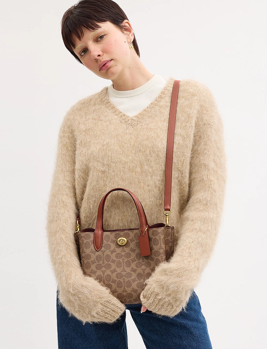 Coach - WILLOW TOTE 24 - tote bags - b4/tan caramel - 0