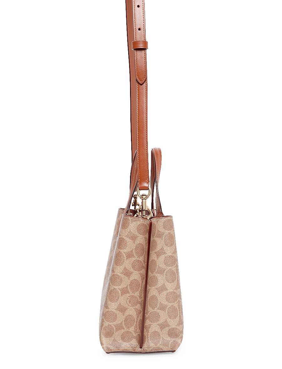 Coach - WILLOW TOTE 24 - tote bags - b4/tan caramel - 4