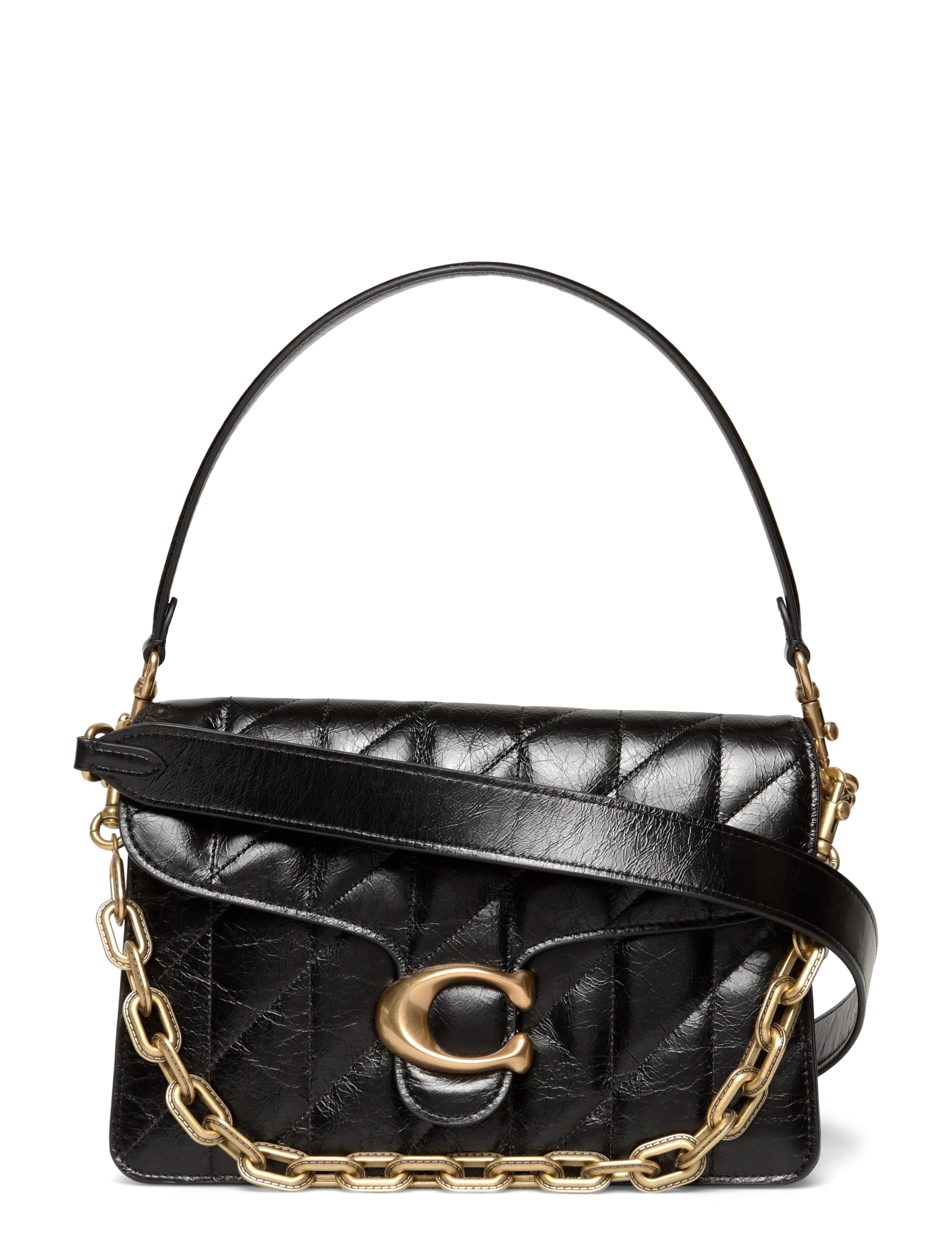 CHAIN TABBY SHOULDER BAG - B4/BLACK