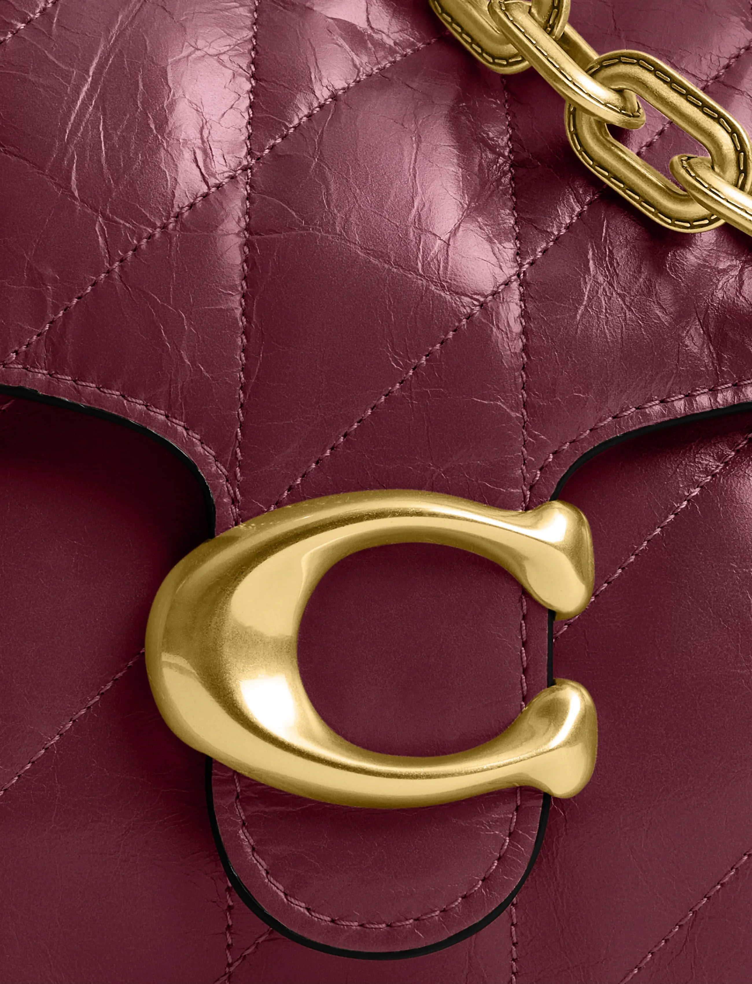 Coach - CHAIN TABBY SHOULDER BAG - everyday style - b4/dark cherry - 5