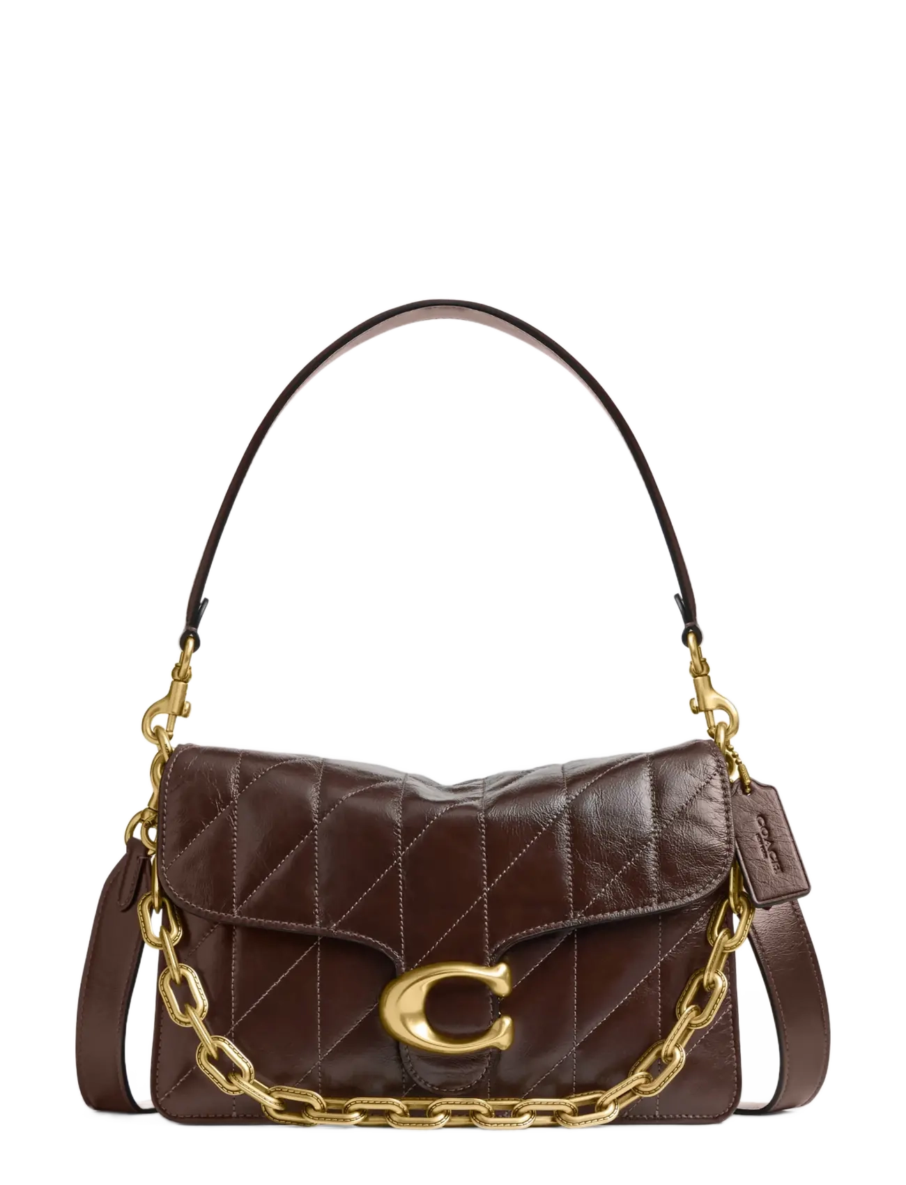 Coach CHAIN TABBY SHOULDER BAG - Everyday Style - B4/MAPLE / brown