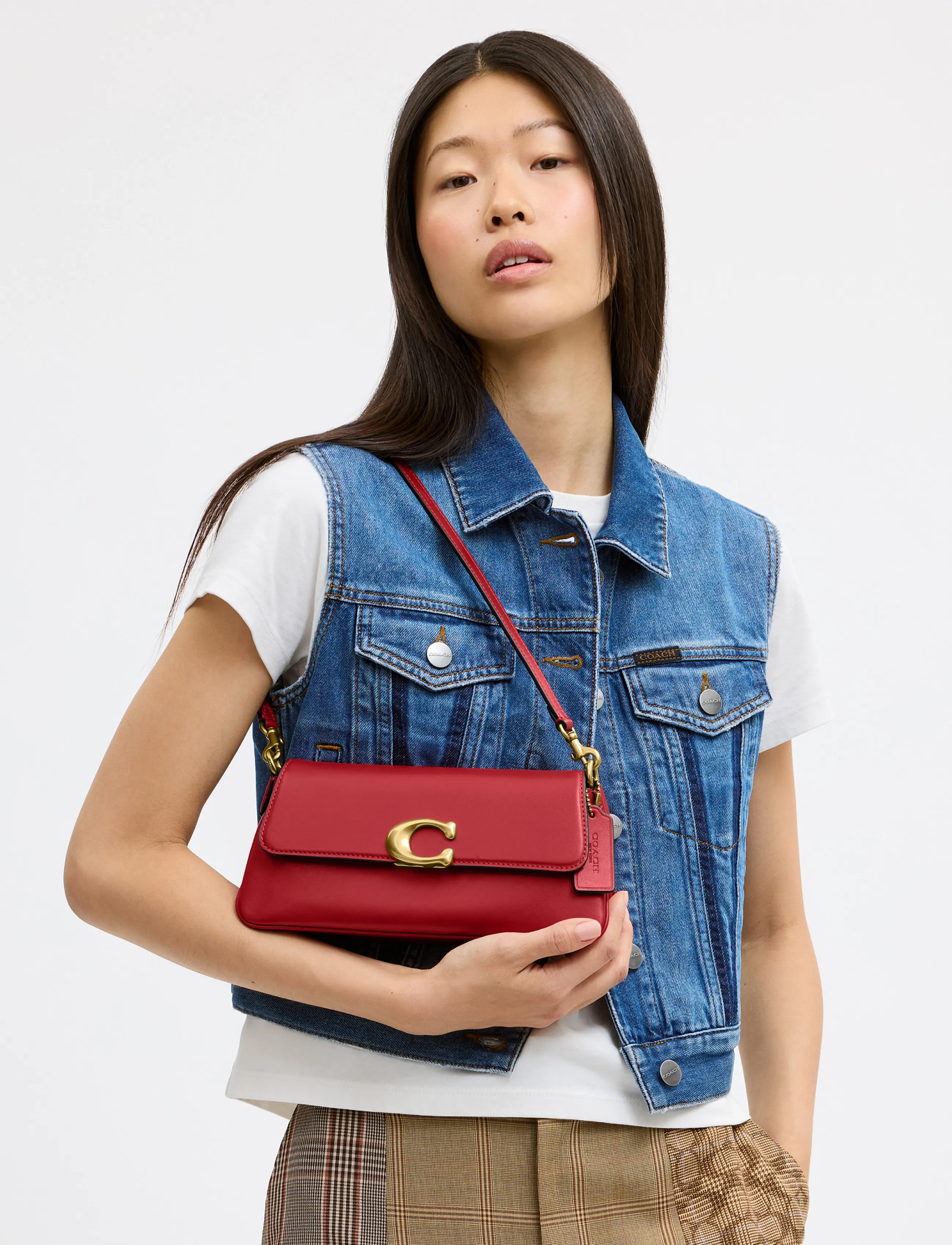 Coach Jet Shoulder Bag, One Size, Bags, Rot - Small Bags-crossbody Frauen