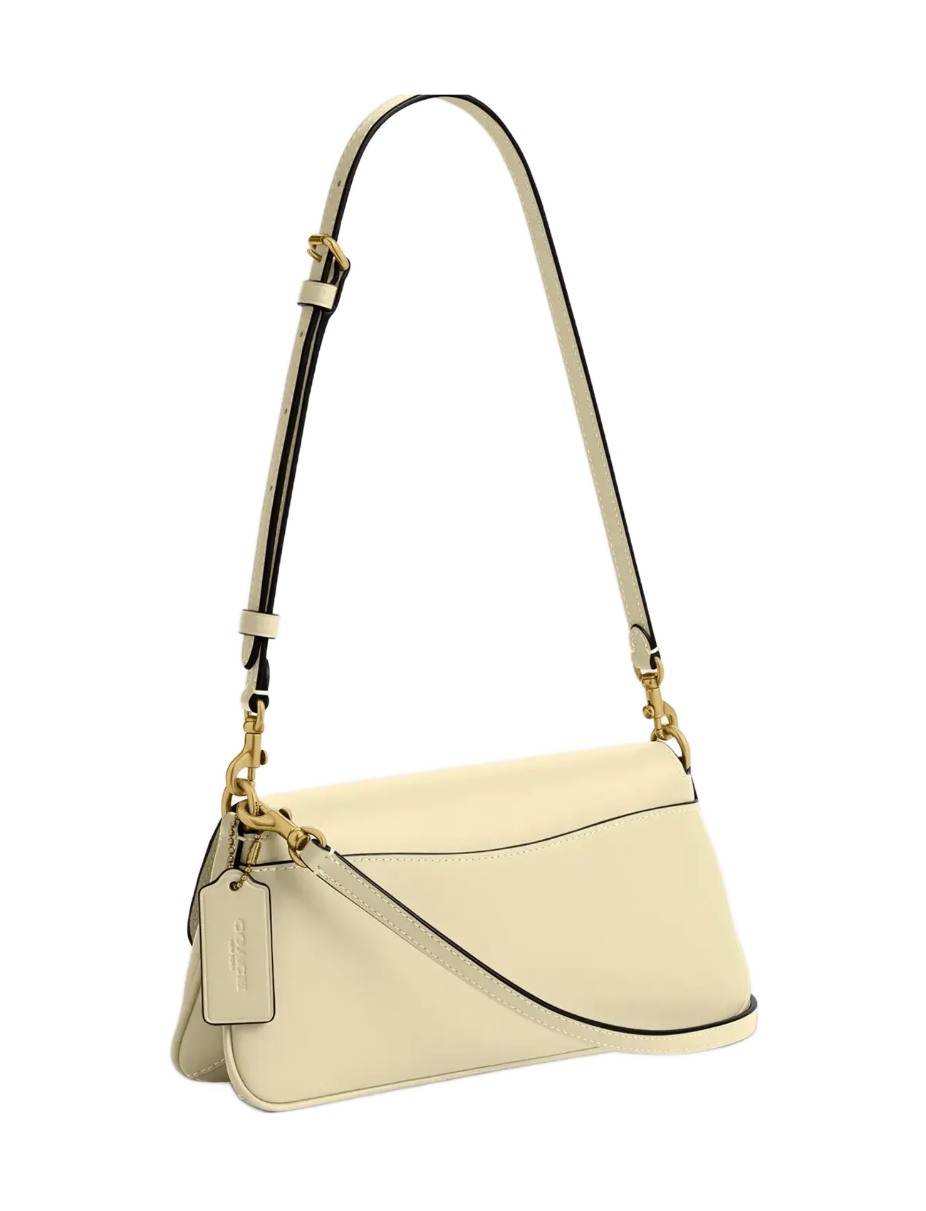Coach - Refined Calf Leather Jet Shoulder Bag - mode trends - white - 2