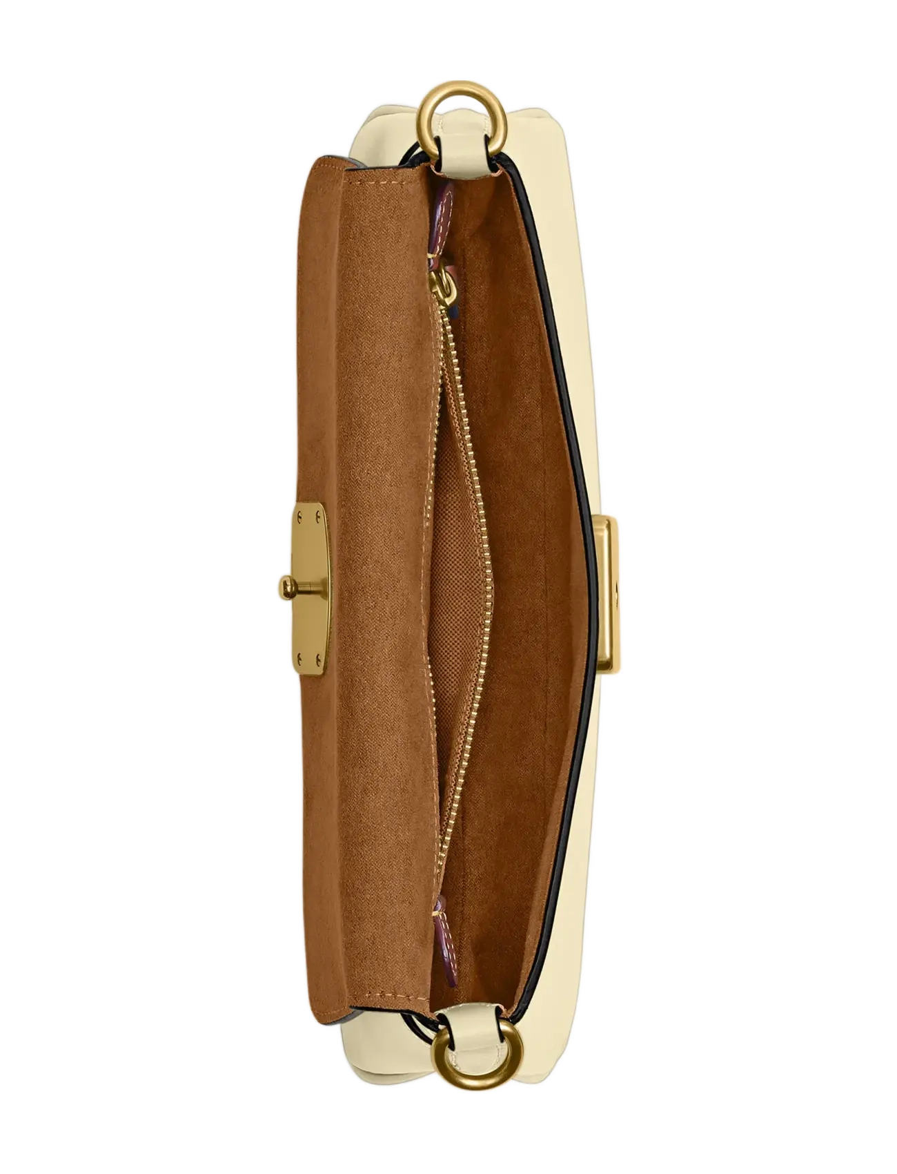 Coach - Refined Calf Leather Jet Shoulder Bag - mode trends - white - 5