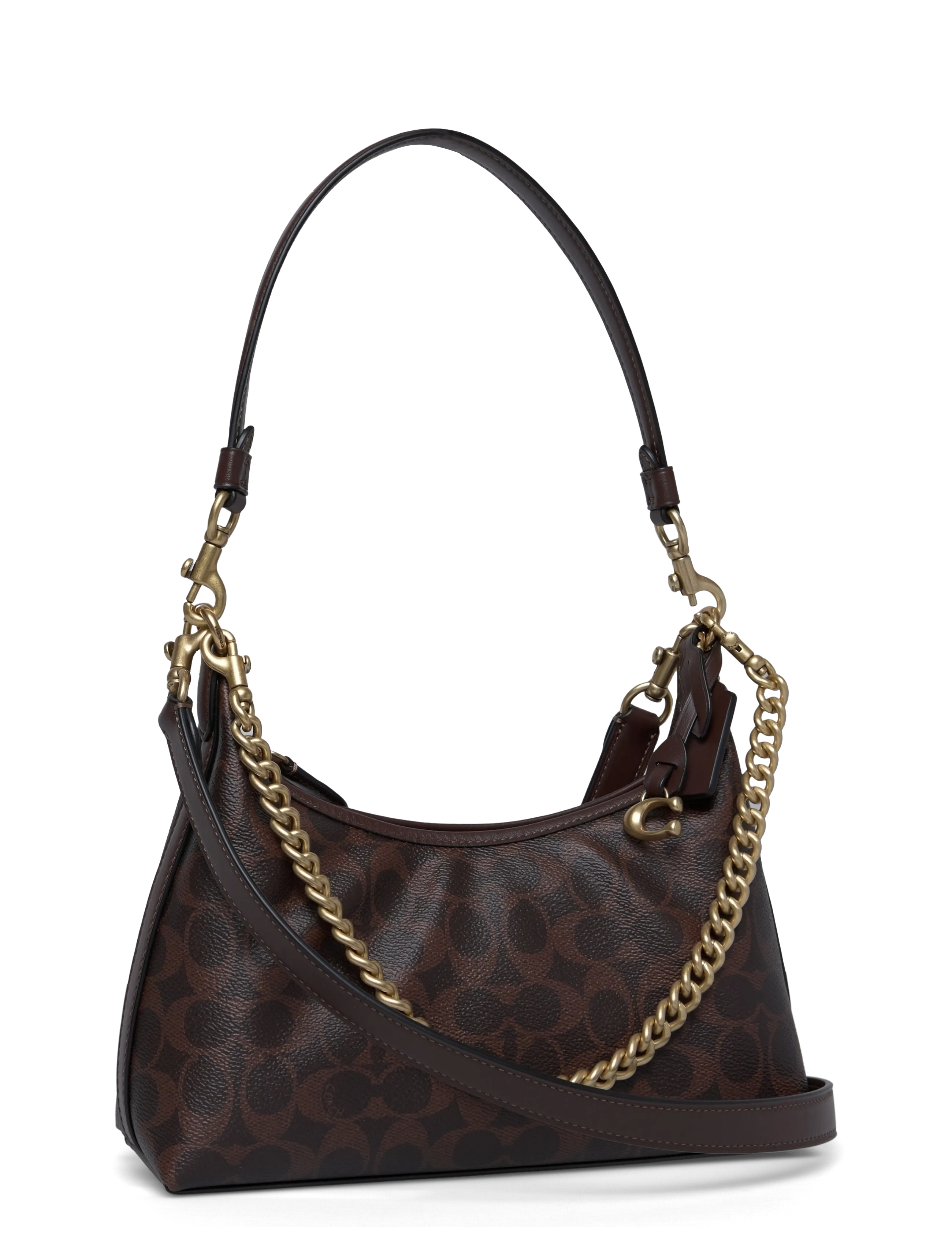 Coach - Coated Canvas Signature Juliet Shoulder Bag 25 - rankinės ilgu dirželiu - b4/maple maple - 2