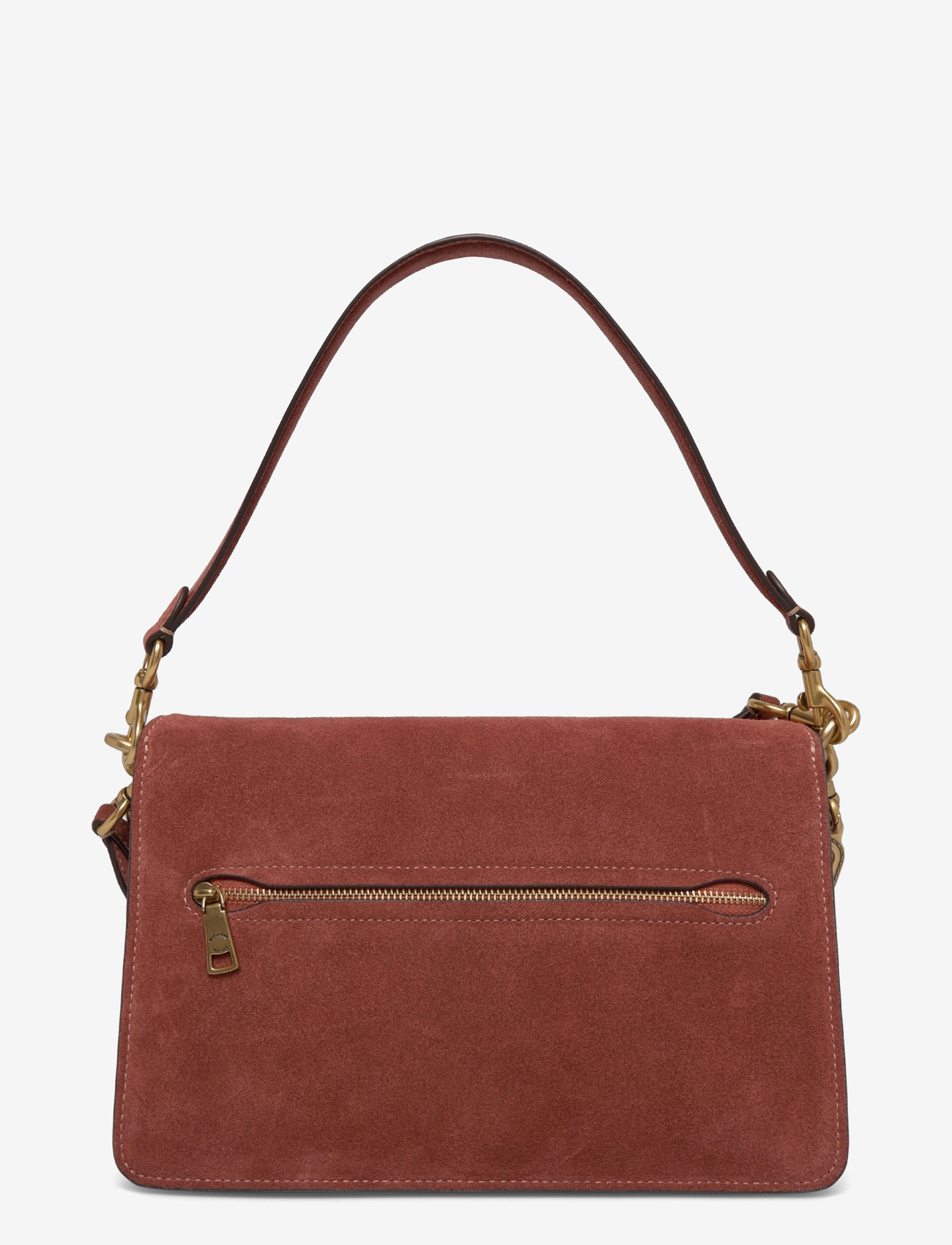 Coach - SUEDE CHAIN TABBY SHOULDER BAG WITH CHAIN - b4/clay - 1